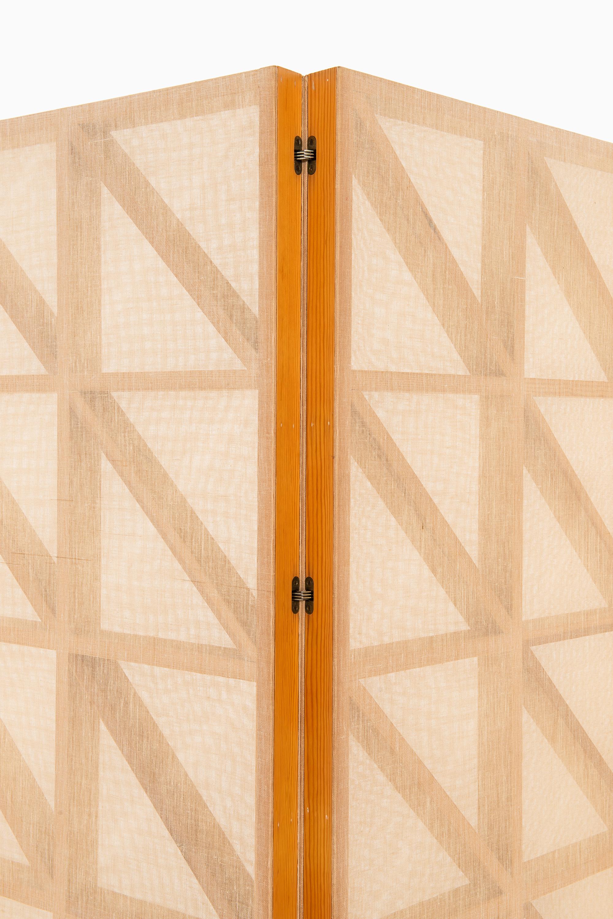Mid-20th Century Folding Screen / Room Divider Produced in Sweden