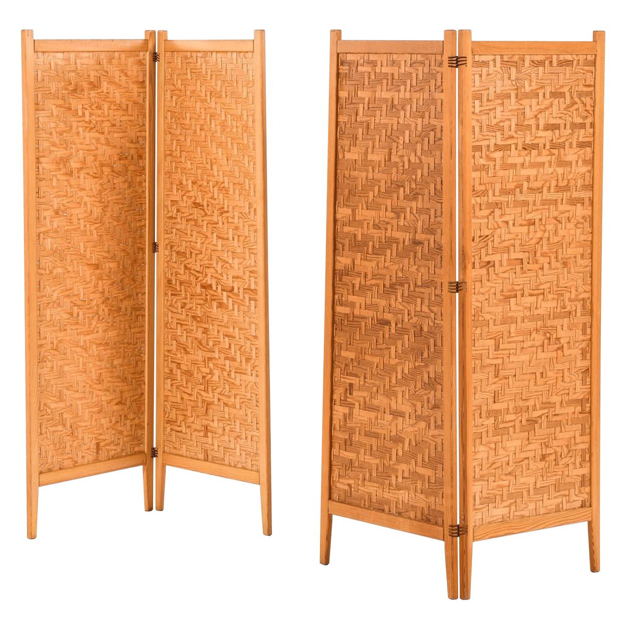 Folding Screens / Room Dividers Produced by Alberts in Tibro, Sweden For Sale
