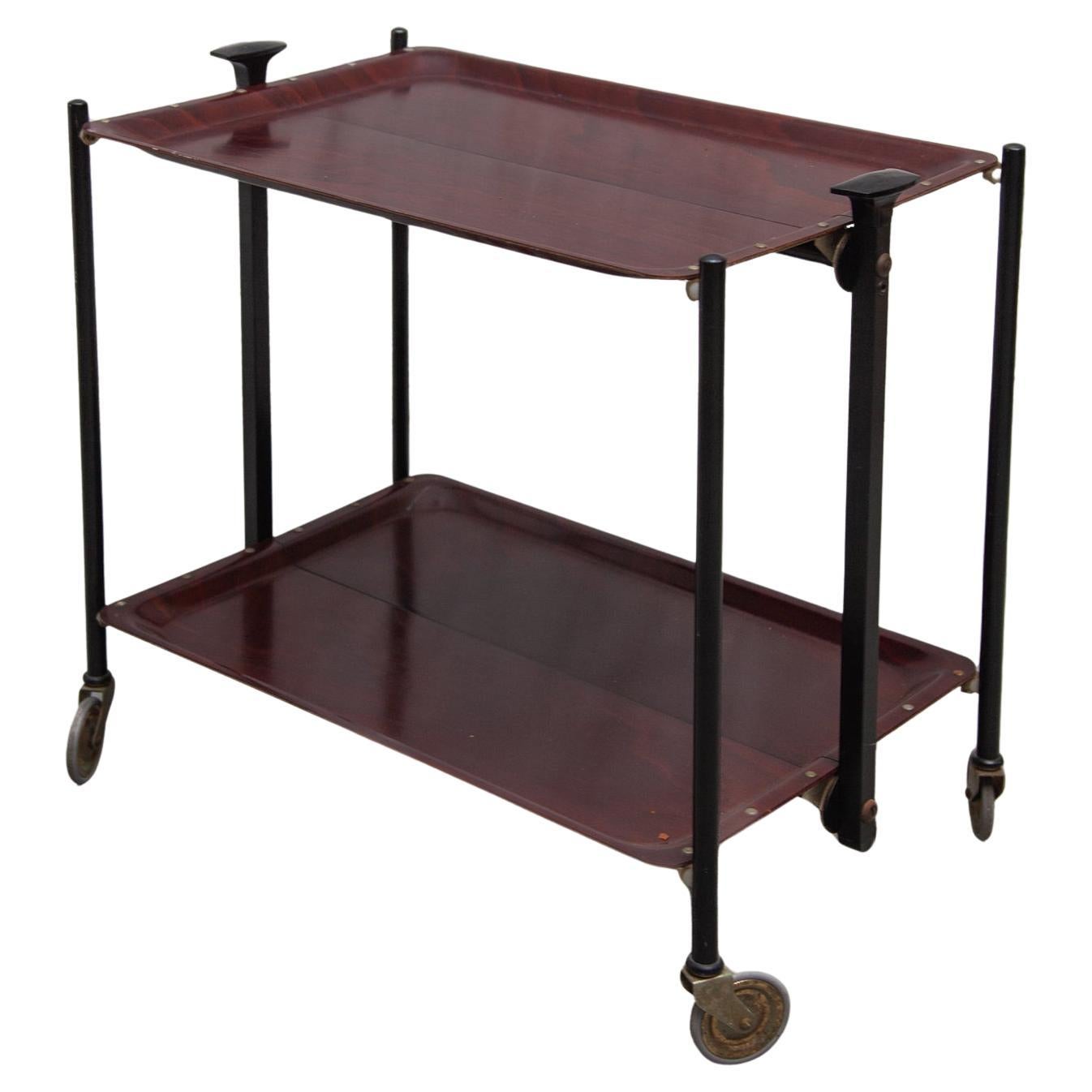 Carrito plegable para servir té - Bar de Bremshey & Co, años 60