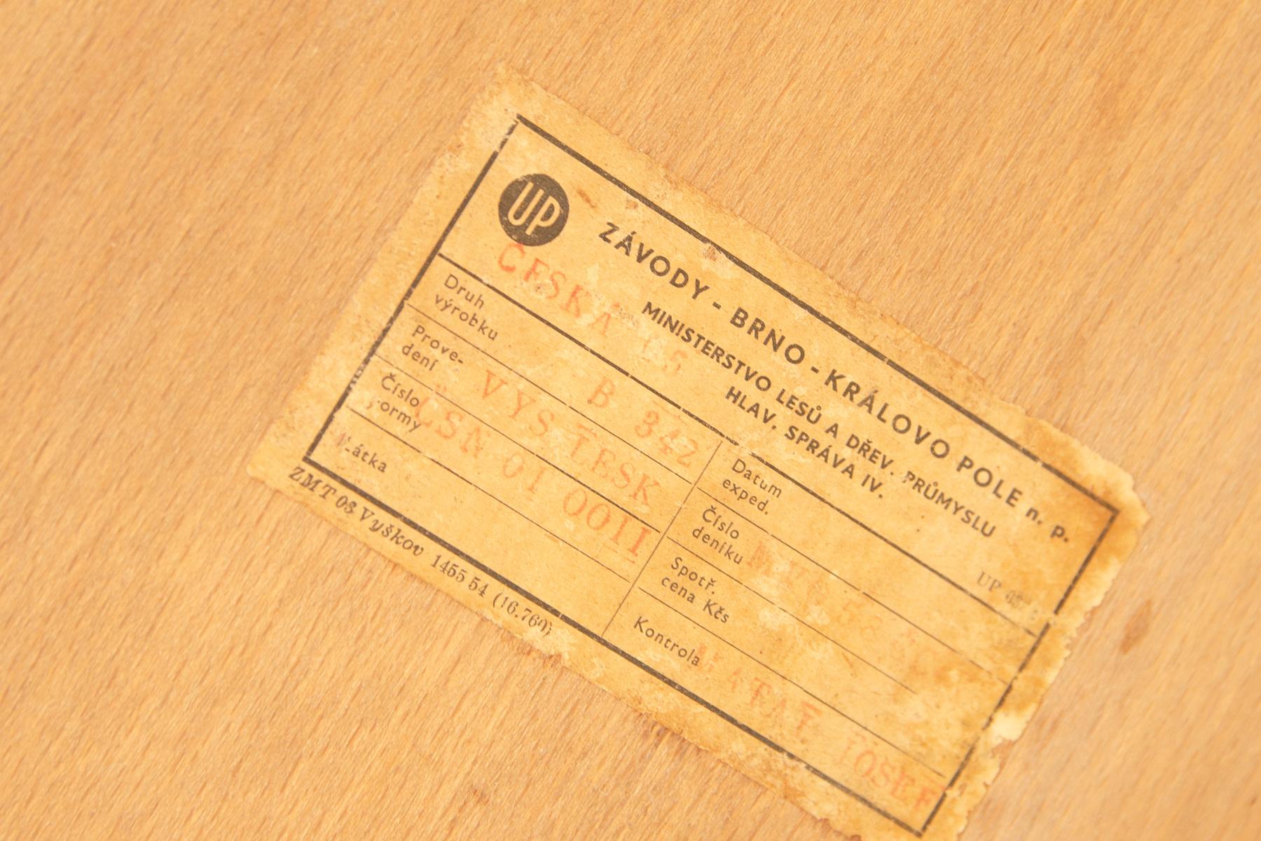 Faltbares Sofa von Jindrich Halabala für UP Závody 1950er Jahre, Tschechoslowakei im Angebot 11