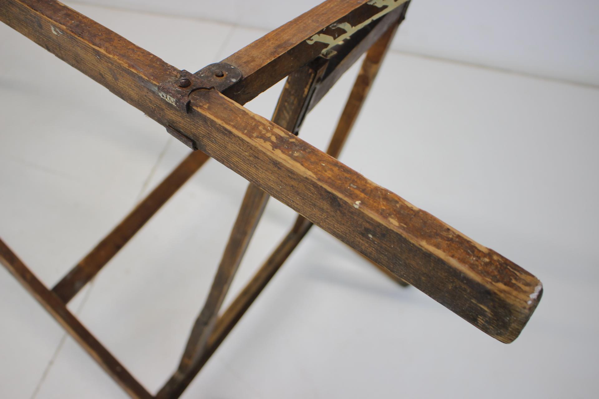 Folding Steps-Ladder for the Library, Czechoslovakia, 1920s For Sale 4