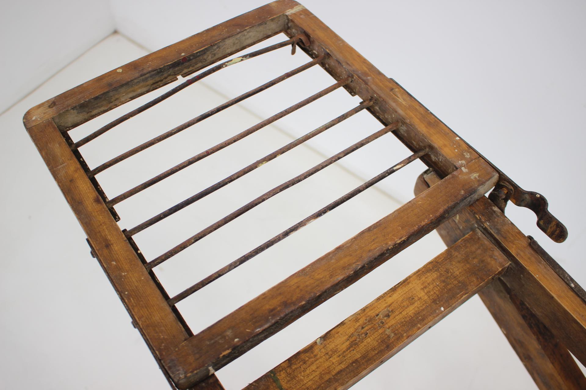 Folding Steps-Ladder for the Library, Czechoslovakia, 1920s For Sale 2