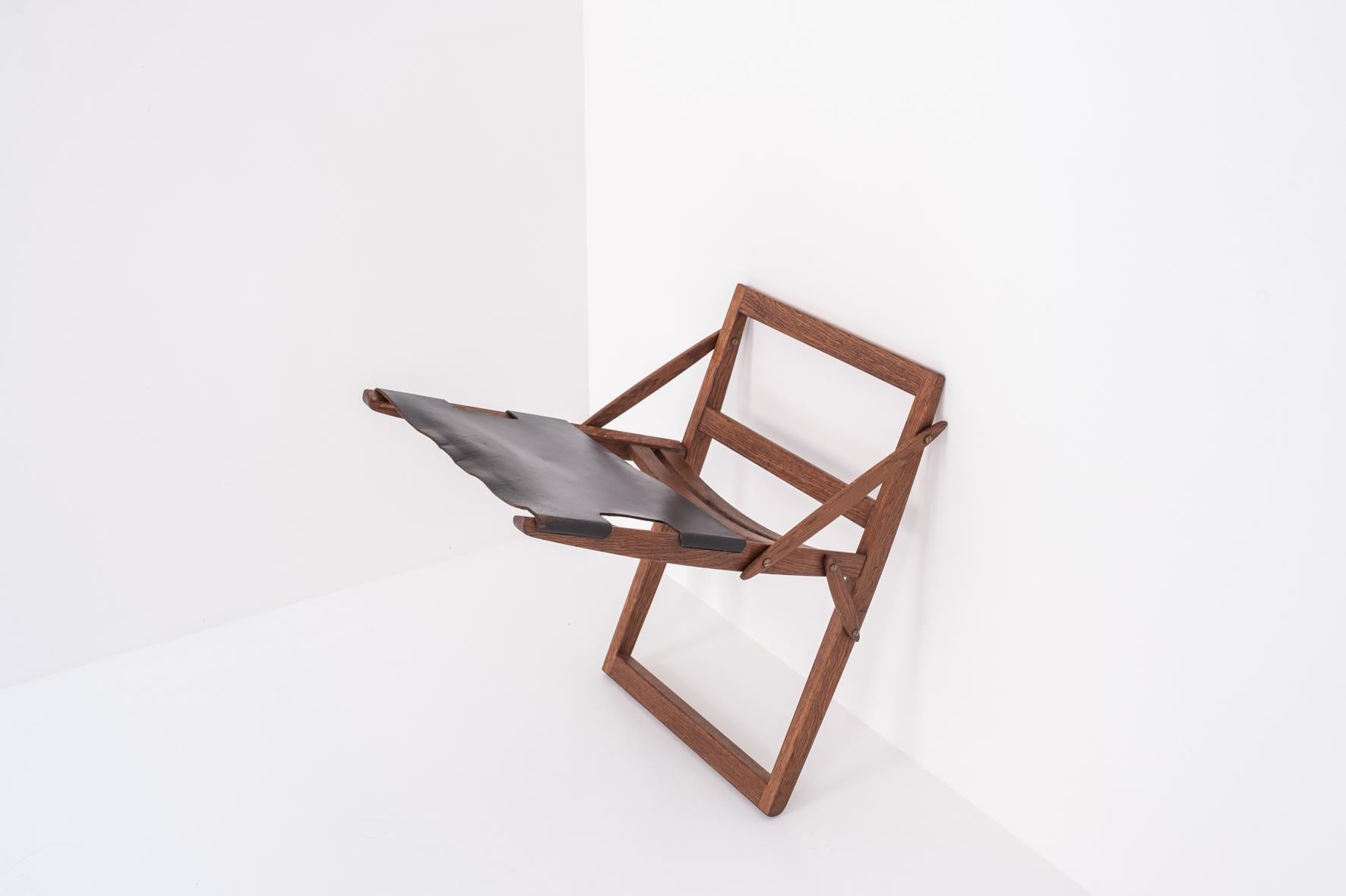 Folding stool by Peter Hvidt & Orla Mølgaard-Nielsen, Denmark 1959 For Sale 4