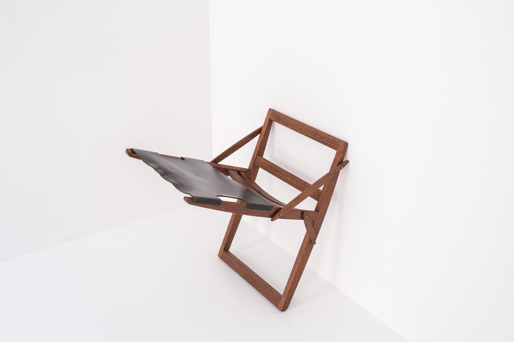 Folding stool by Peter Hvidt & Orla Mølgaard-Nielsen, Denmark 1959 For Sale 5