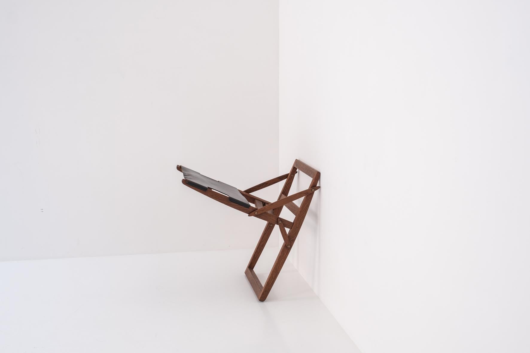 Scandinavian Modern Folding stool by Peter Hvidt & Orla Mølgaard-Nielsen, Denmark 1959 For Sale