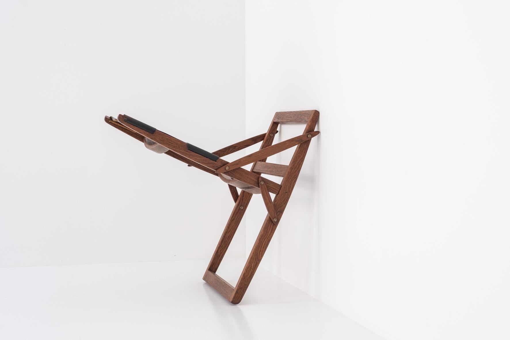 Mid-20th Century Folding stool by Peter Hvidt & Orla Mølgaard-Nielsen, Denmark 1959 For Sale