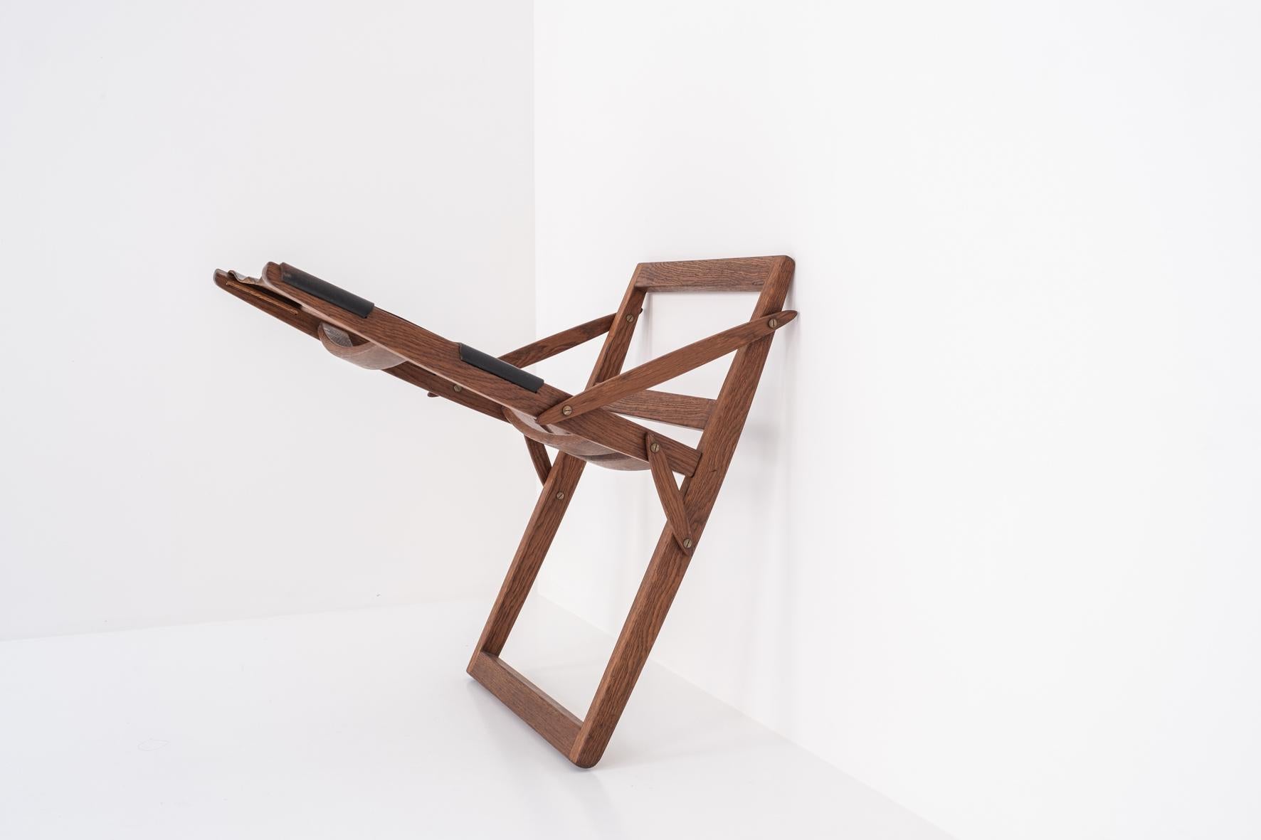 Folding stool by Peter Hvidt & Orla Mølgaard-Nielsen, Denmark 1959 For Sale 2