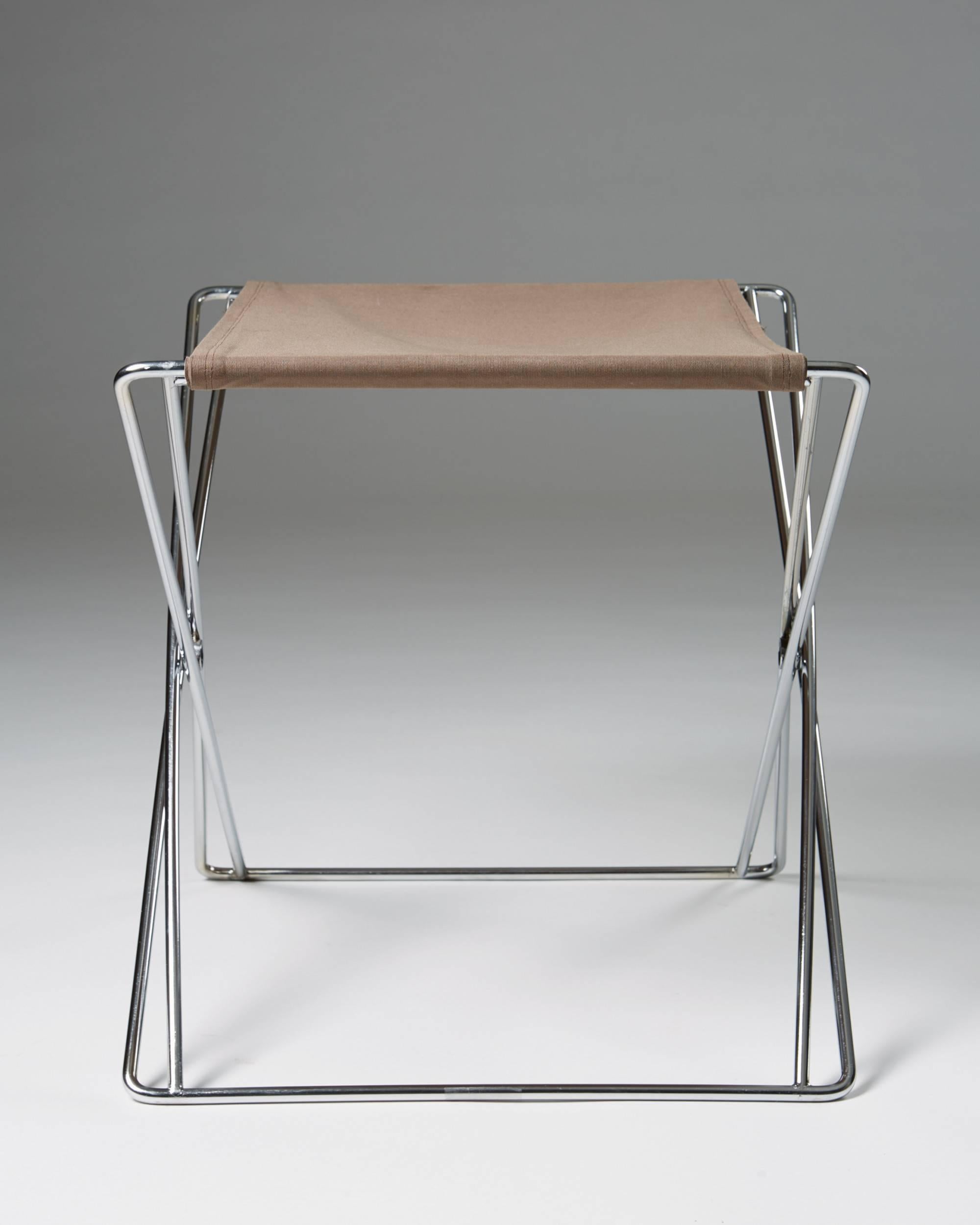 Modern Folding Stool Designed by Jörgen Gammelgaard, Denmark, 1970 For Sale