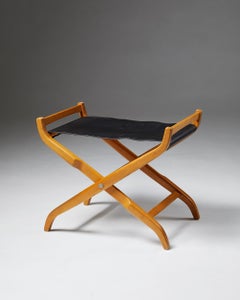 Folding Stool “Futura” by David Rosén for Nordiska Kompaniet Sweden, 1960s