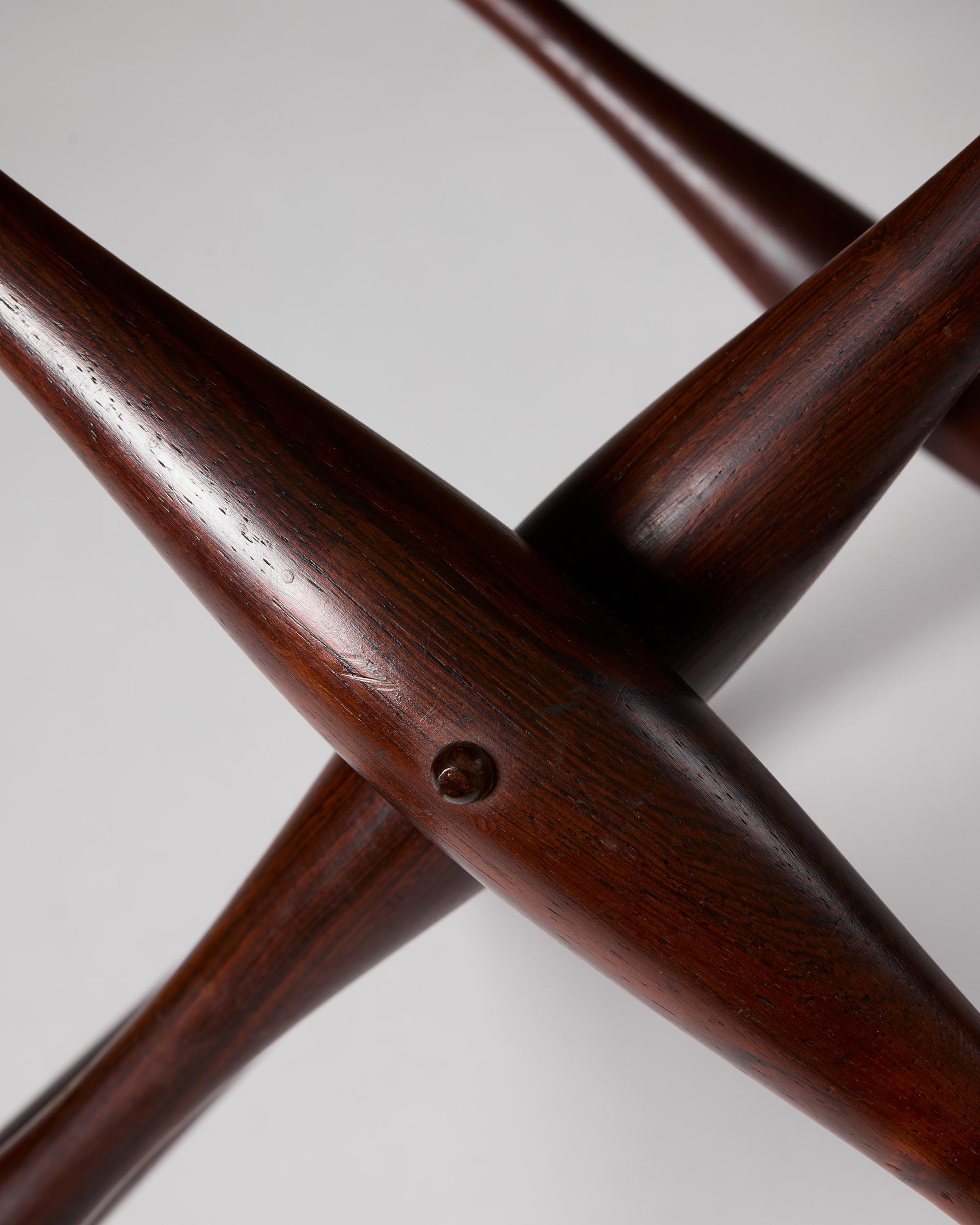 Folding stool ‘Guldhøj’ designed by Poul Hundevad Denmark, 1960s For Sale 4