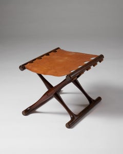 Klappbarer Hocker 'Guldhøj' entworfen von Poul Hundevad Dänemark, 1960er Jahre