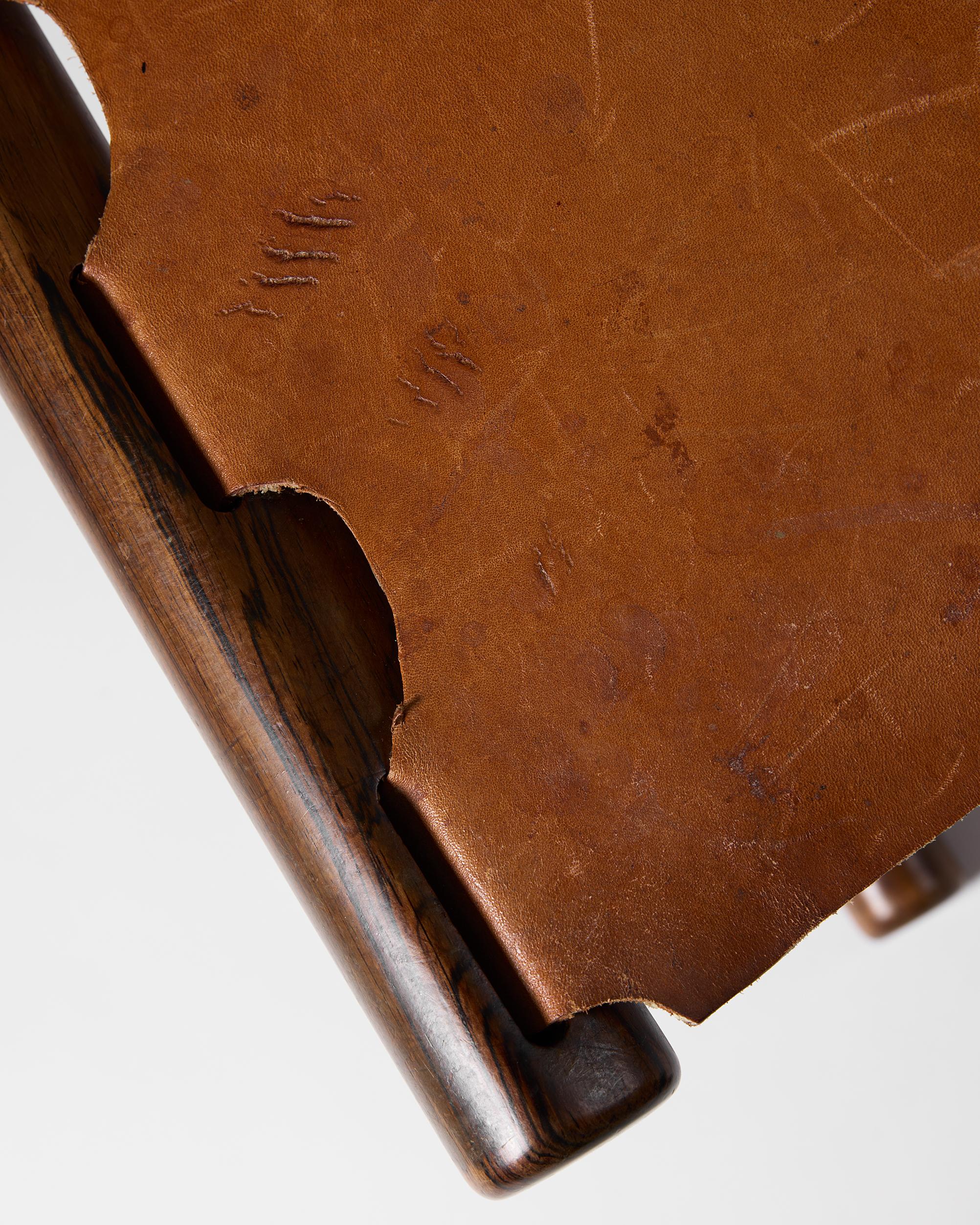 Folding stool ‘Guldhøj’ designed by Poul Hundevad Denmark, 1960s For Sale 2