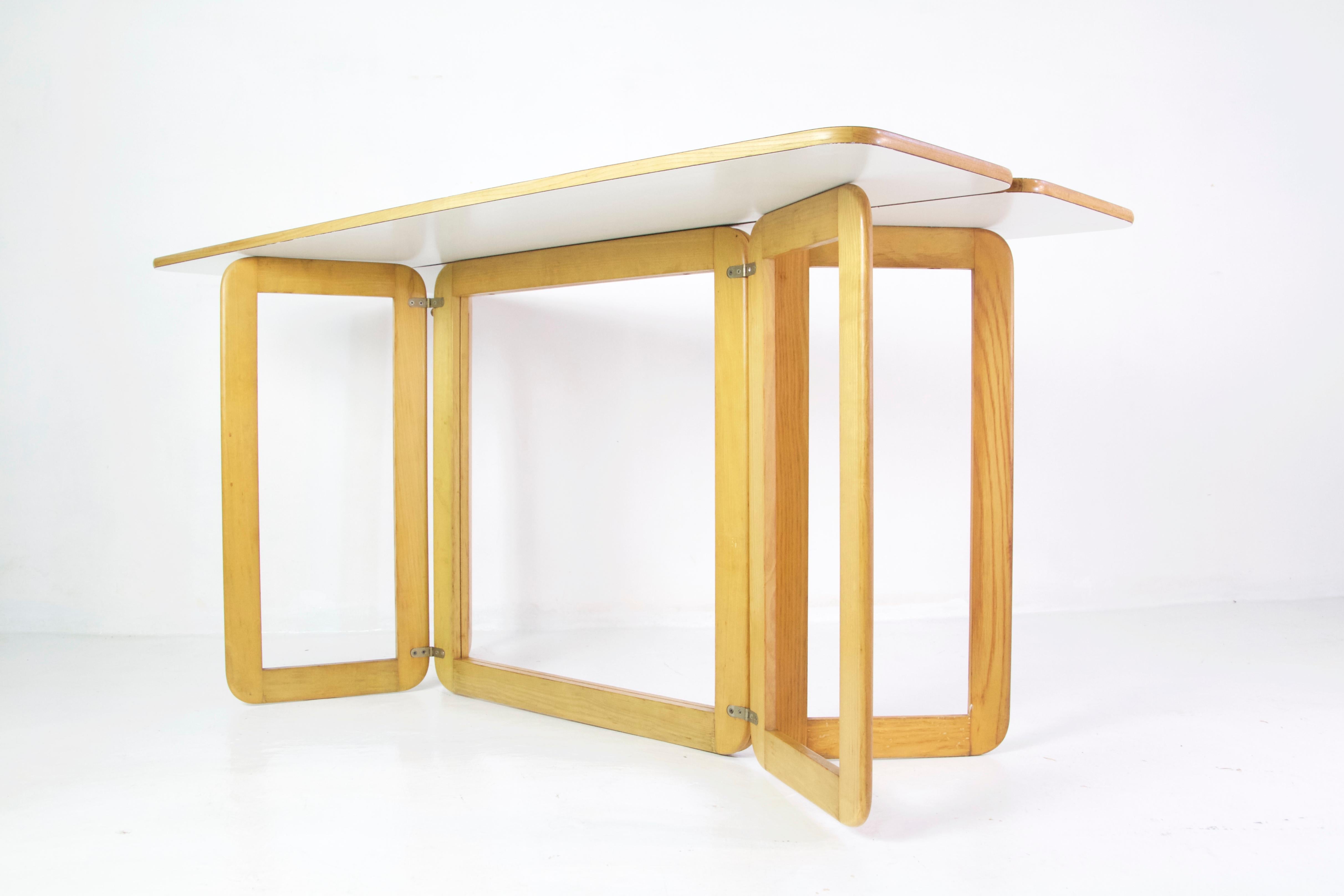Italian Folding Table by Giovanni Offredi for MC Selvini, 1970s
