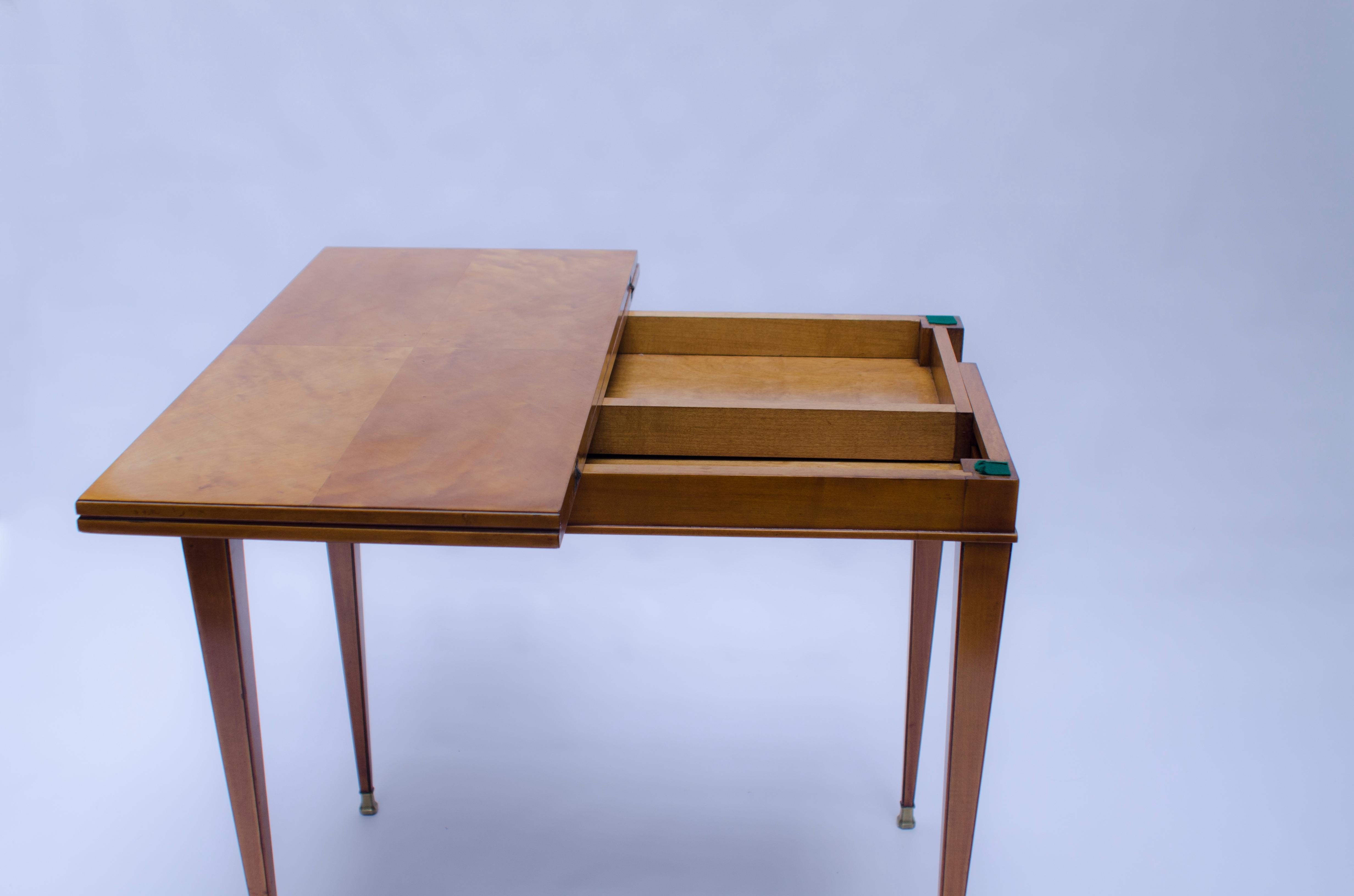 Veneer Folding Table by Nordiska For Sale