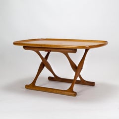 Folding Table by Poul Hundevad for Domus Danica, Denmark, 1950s