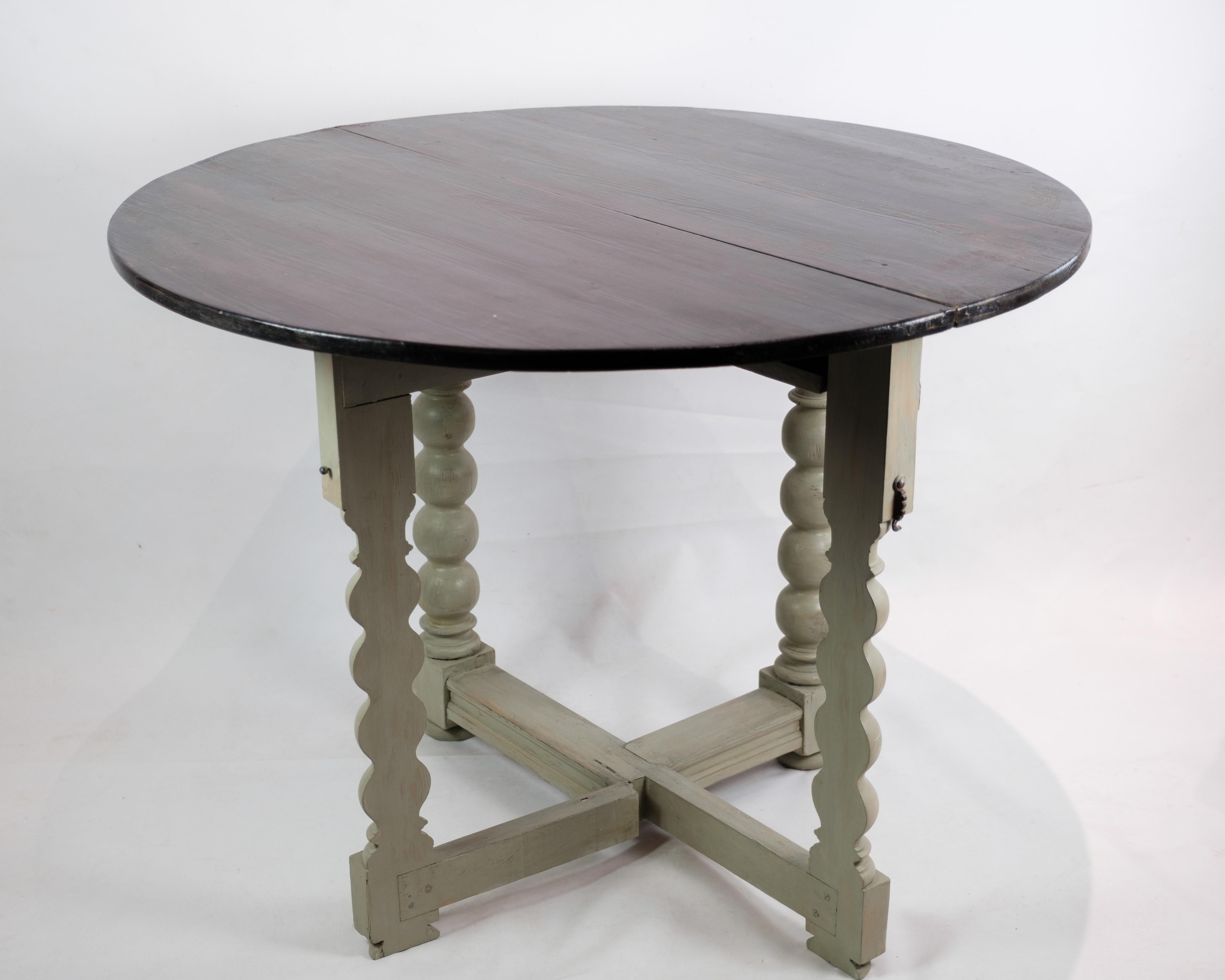 Folding Table / Dining Table with Danish, South Jutland Origins from 1780s For Sale 7