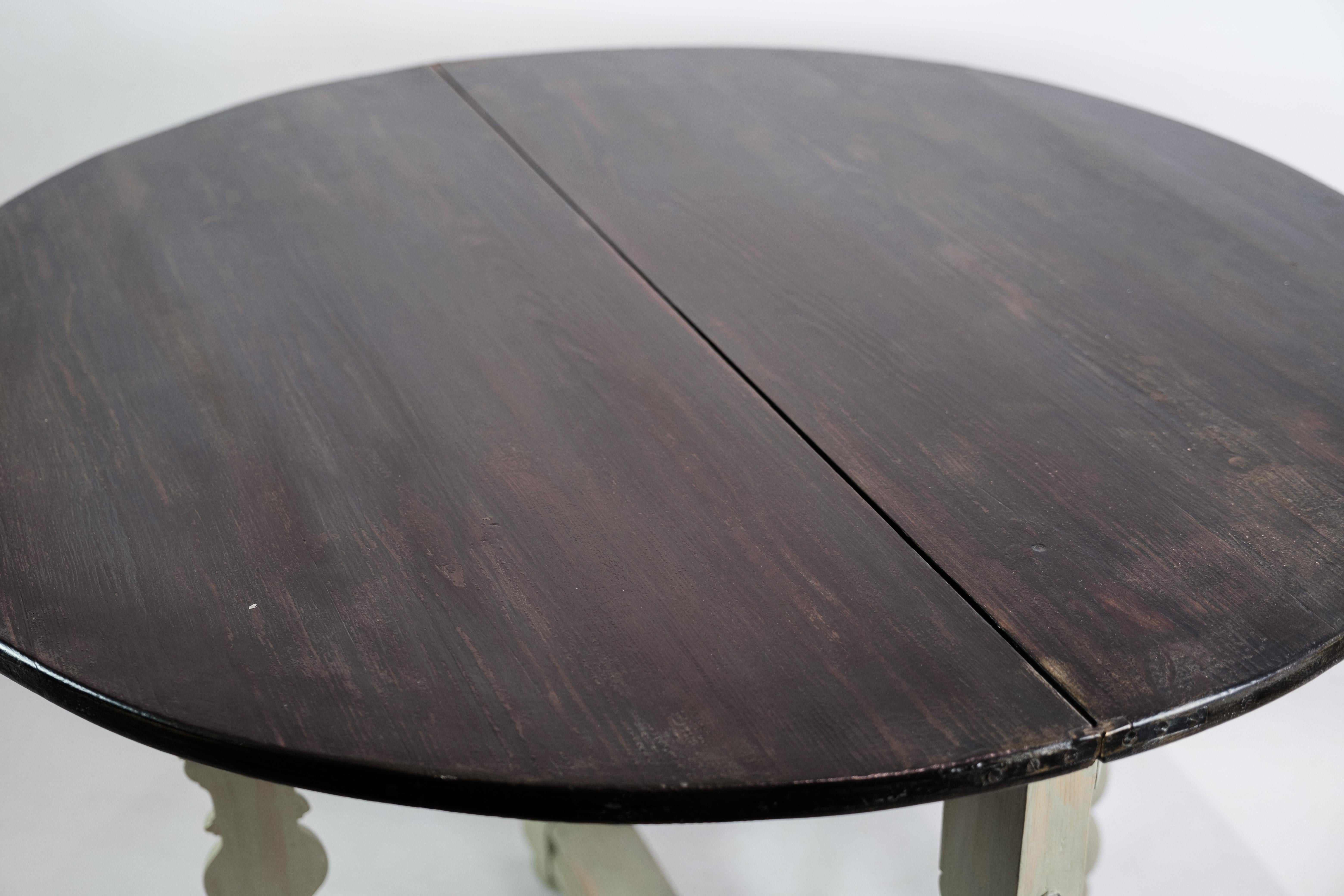 Folding Table / Dining Table with Danish, South Jutland Origins from 1780s For Sale 8