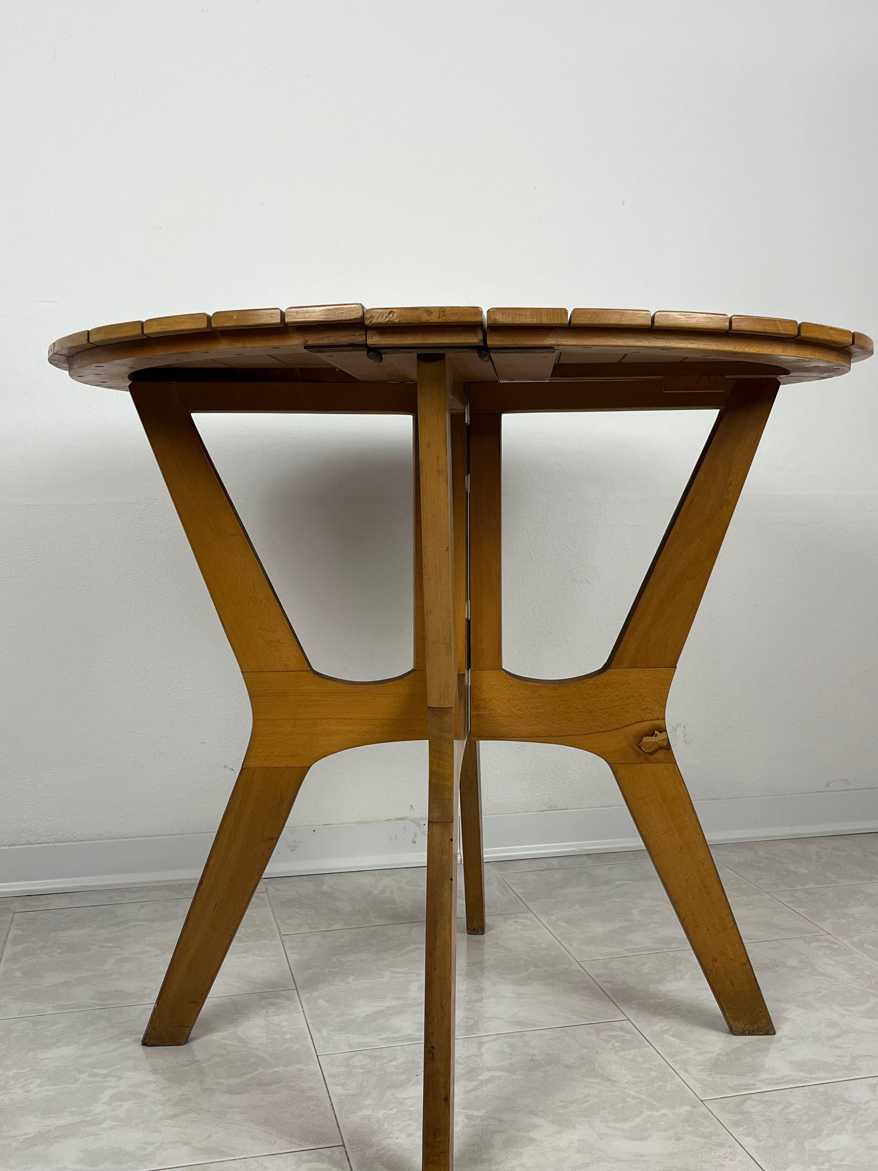 Folding Table in Maple Wood, Fada Asiago, Italy, 1976 For Sale 5