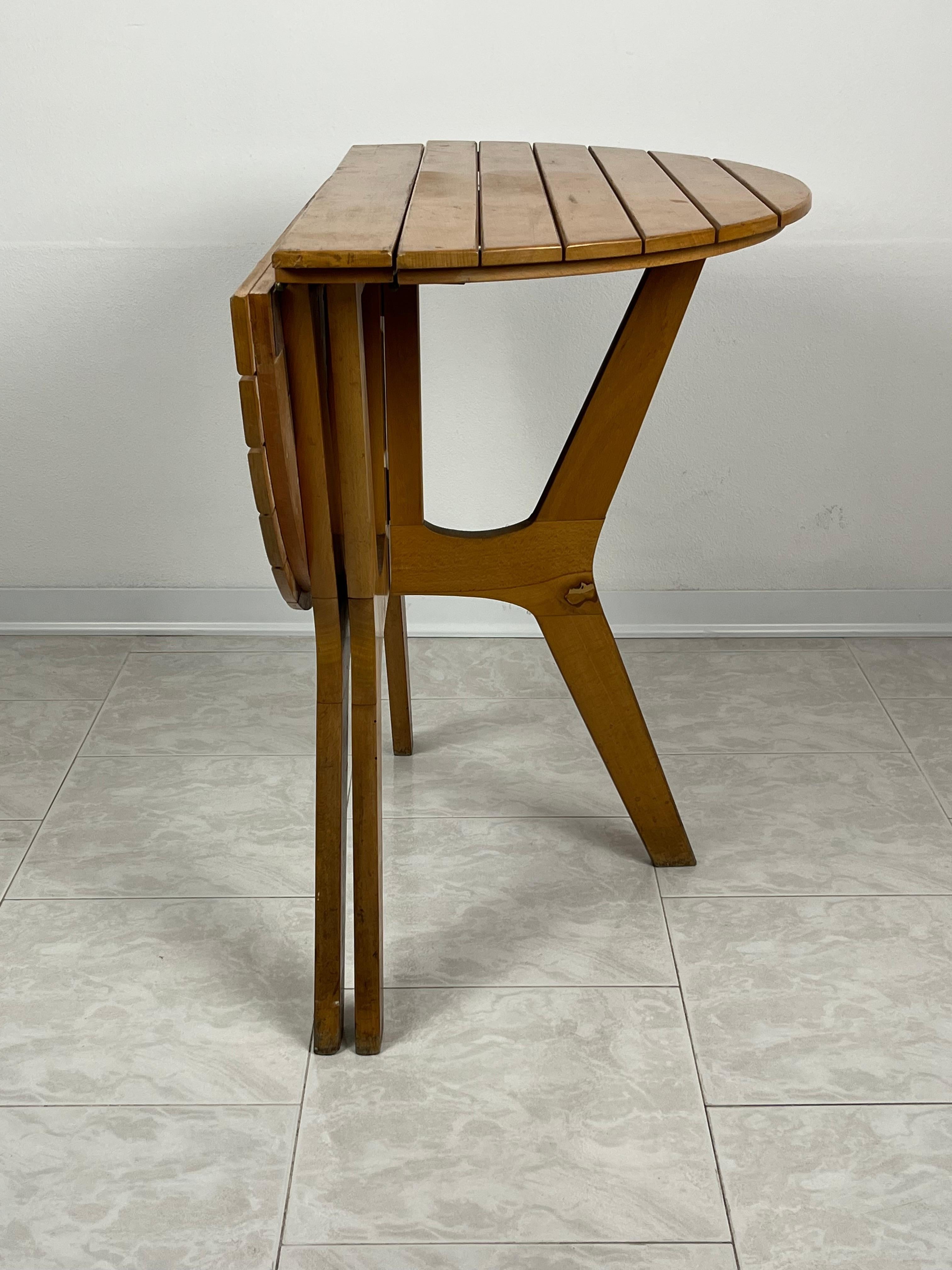 Other Folding Table in Maple Wood, Fada Asiago, Italy, 1976 For Sale