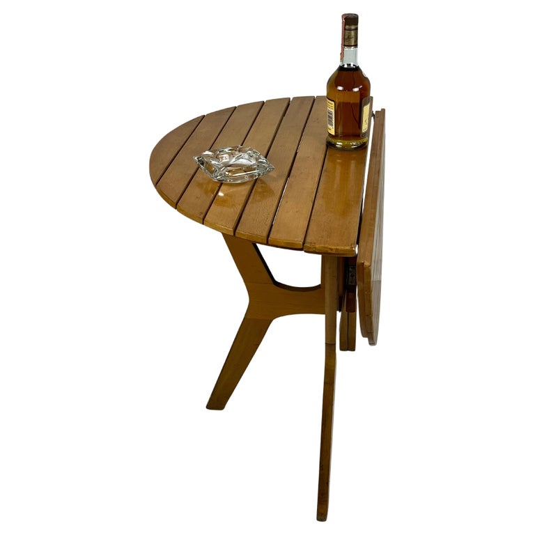 Folding Table in maple wood, Fada Asiago, Italy, 1976 For Sale at 1stDibs