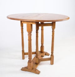 Folding Table Made In Oak From 1890s