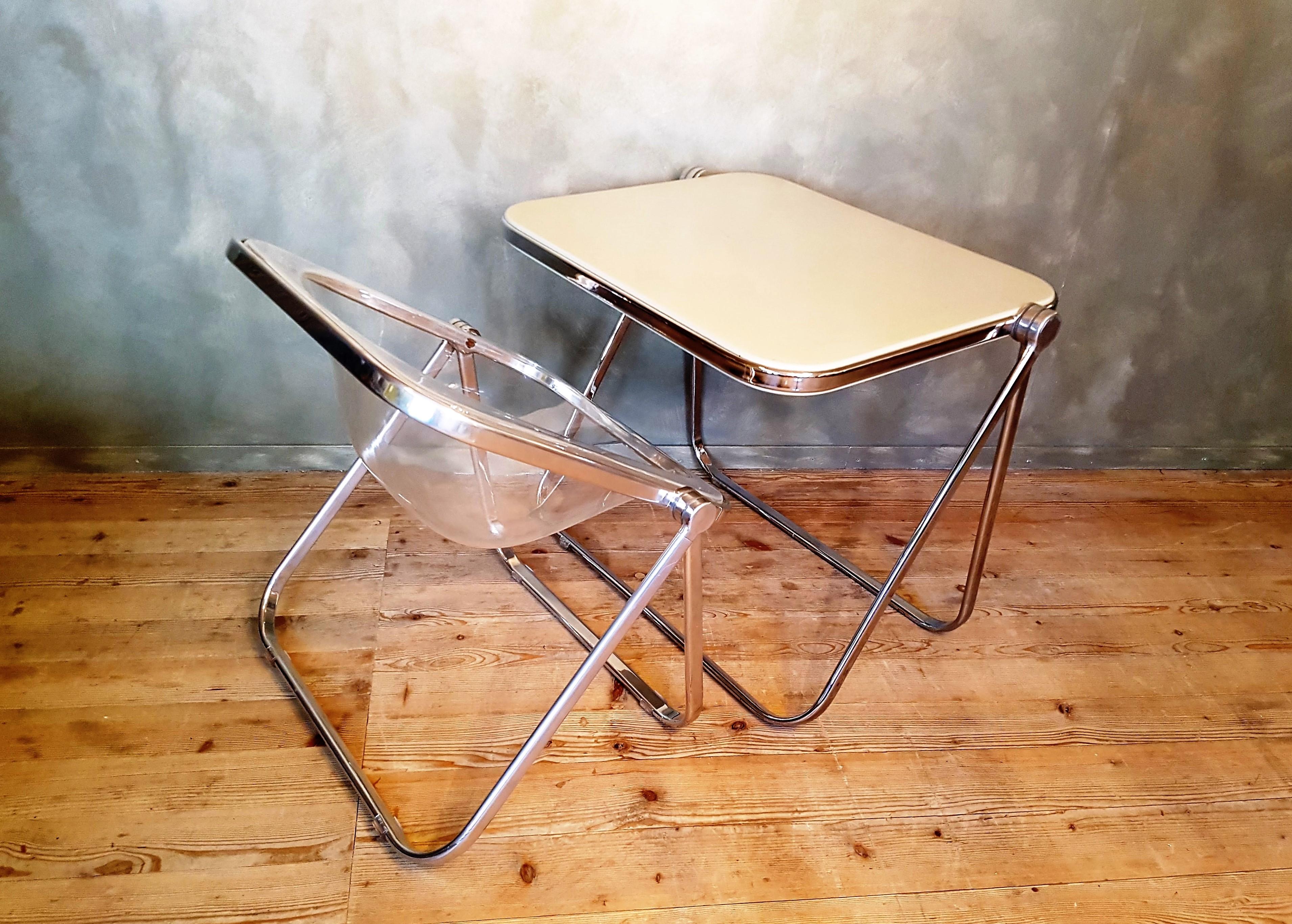 Italian Folding Table Planton by Giancarlo Piretti for Castelli/Anonima Castelli, 1970s For Sale