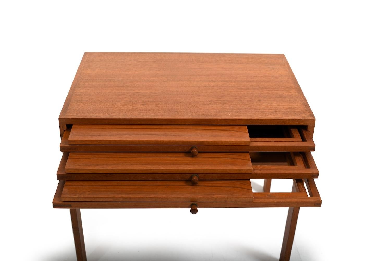 Folding Tables by Illum Wikkelsø for CFC Silkeborg 1960s For Sale 1