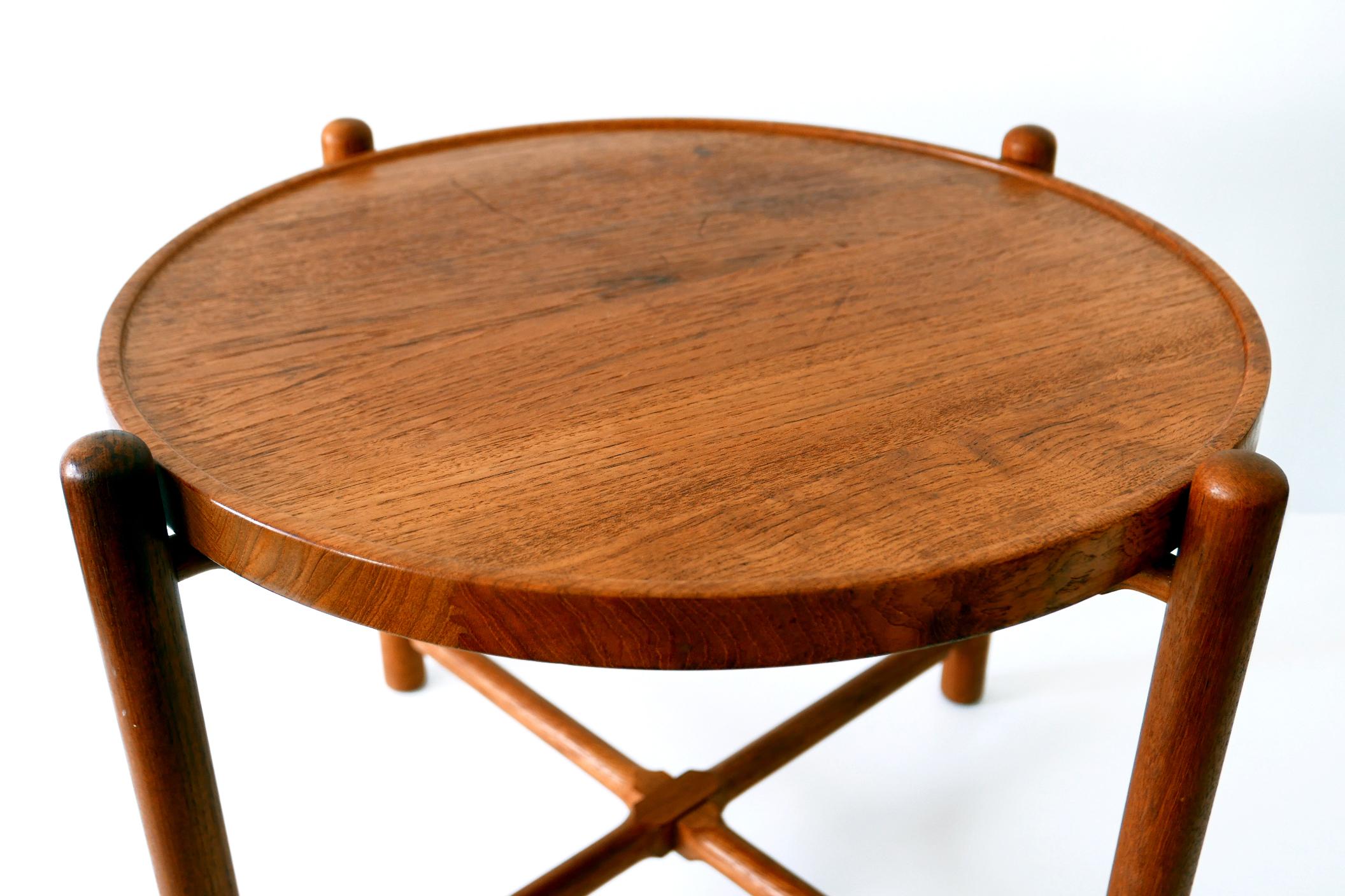 Folding Tray Coffee Table AT35 by Hans Wegner 'Attr.' for Andreas Tuck, 1960s For Sale 4