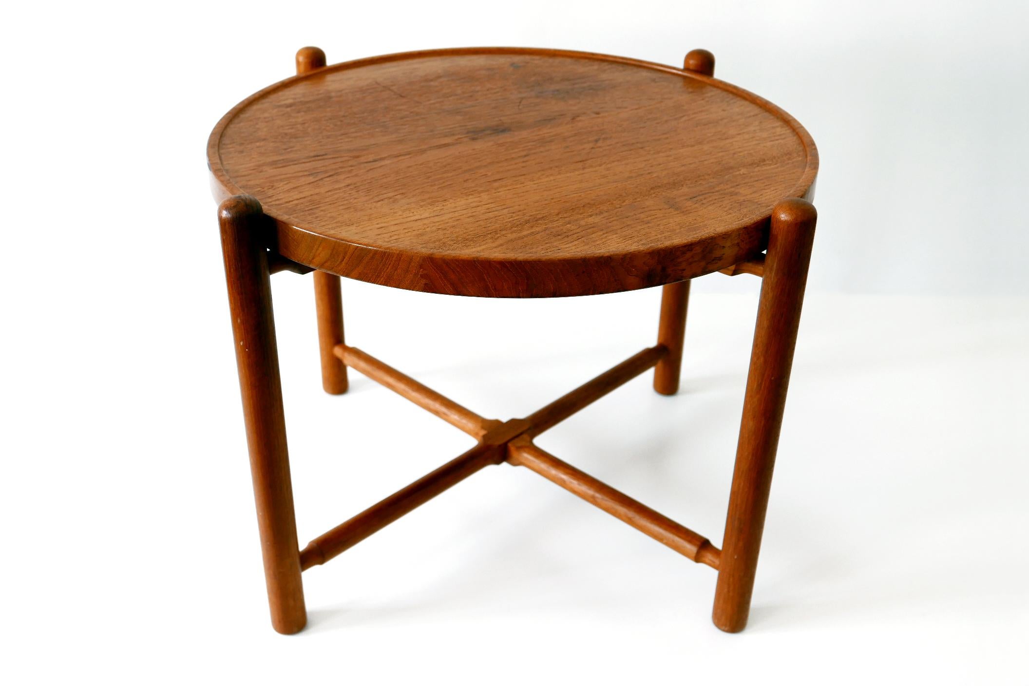 Mid-Century Modern Folding Tray Coffee Table AT35 by Hans Wegner 'Attr.' for Andreas Tuck, 1960s For Sale