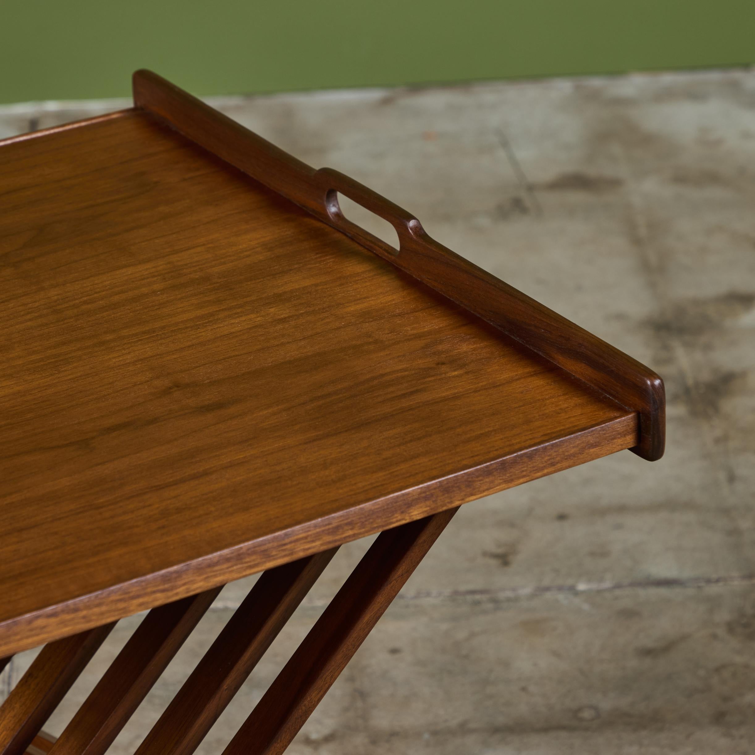Folding Tray Table by Kipp Stewart and Stewart MacDougall for Drexel For Sale 6