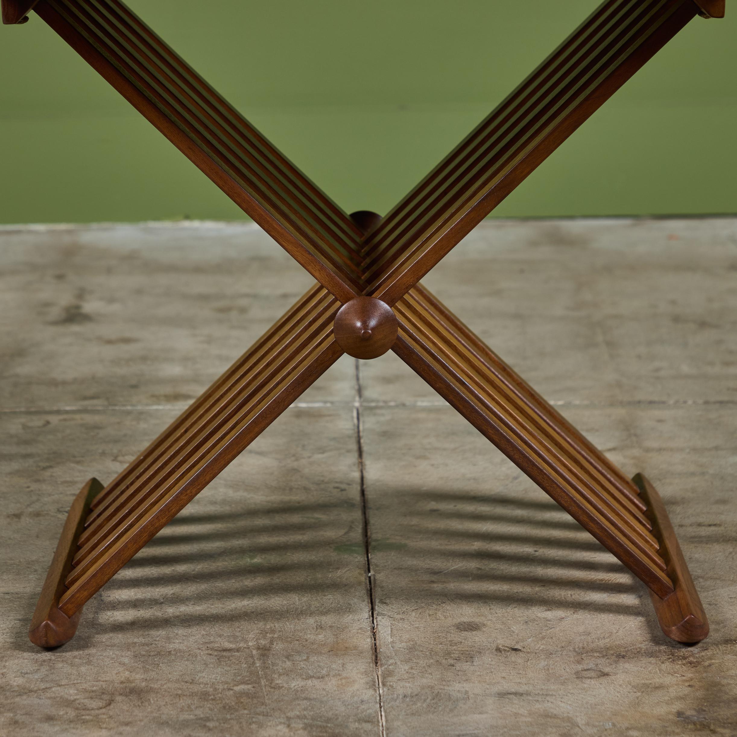Folding Tray Table by Kipp Stewart and Stewart MacDougall for Drexel For Sale 7