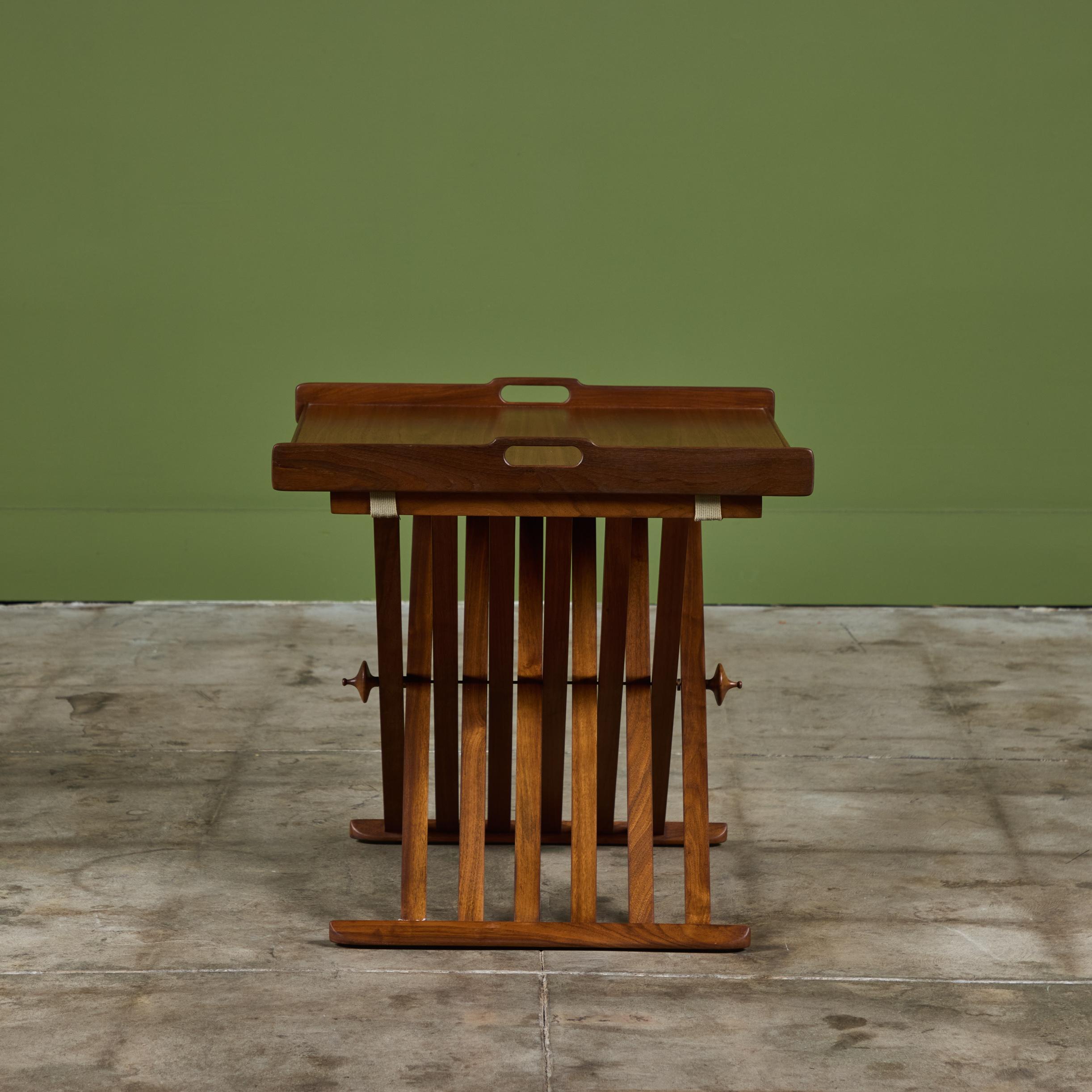 Folding Tray Table by Kipp Stewart and Stewart MacDougall for Drexel For Sale 1