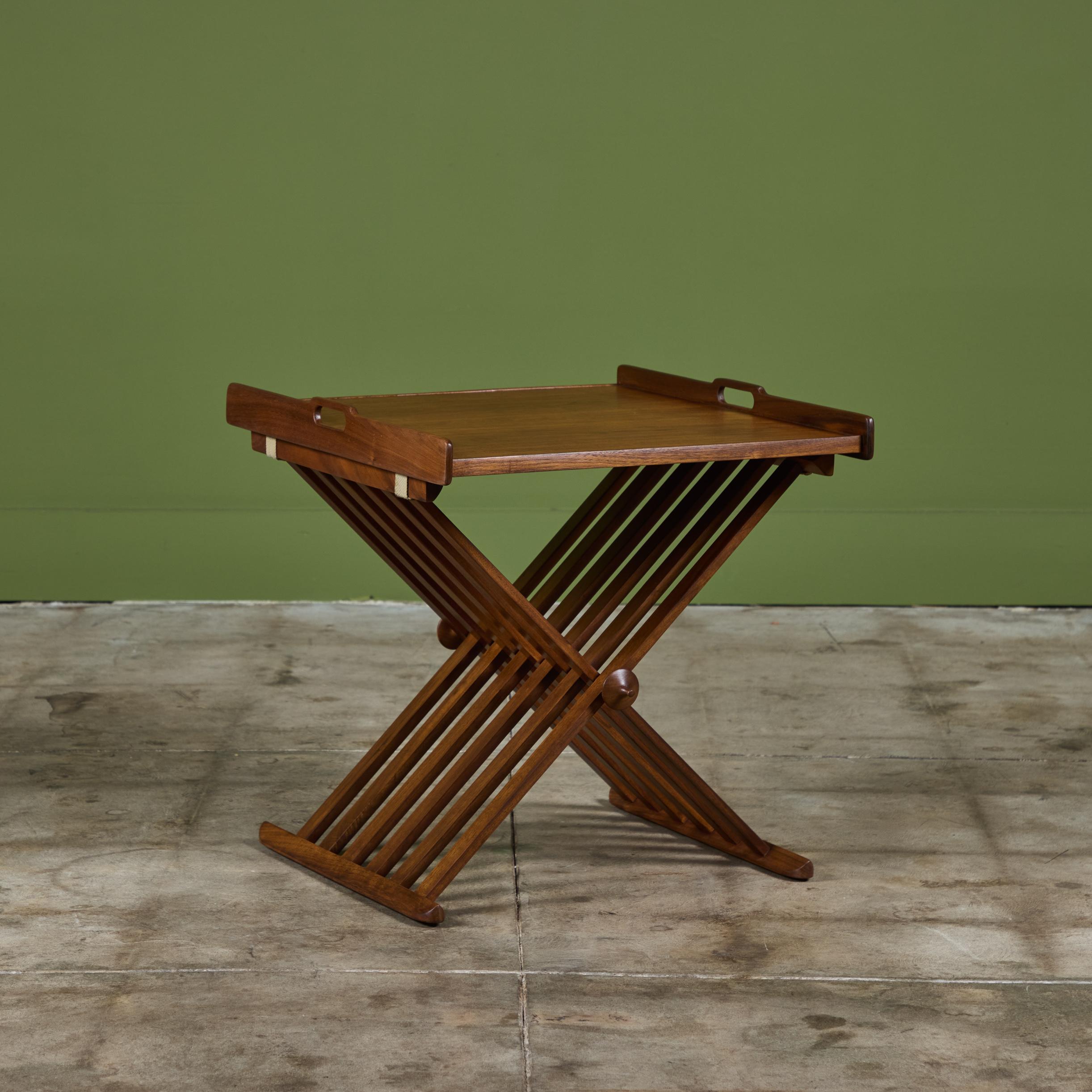 Folding Tray Table by Kipp Stewart and Stewart MacDougall for Drexel For Sale 2