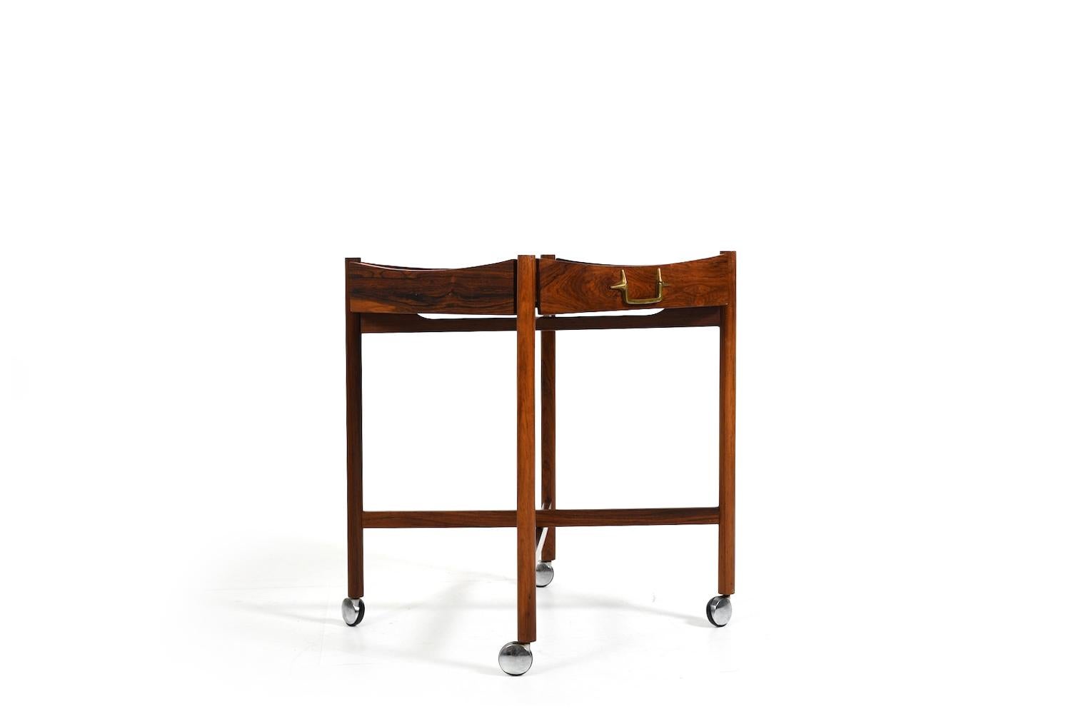 Folding Tray Table by Mogens Lysell Denmark 1960s For Sale 3