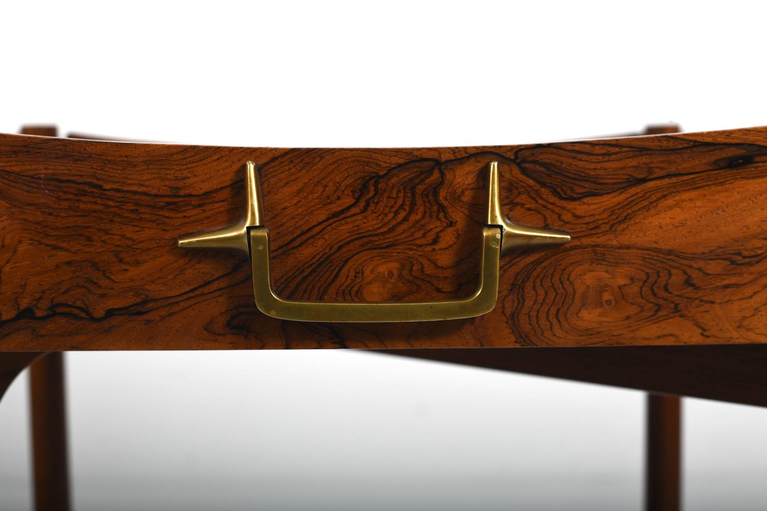 Folding Tray Table by Mogens Lysell Denmark 1960s In Good Condition For Sale In Handewitt, DE