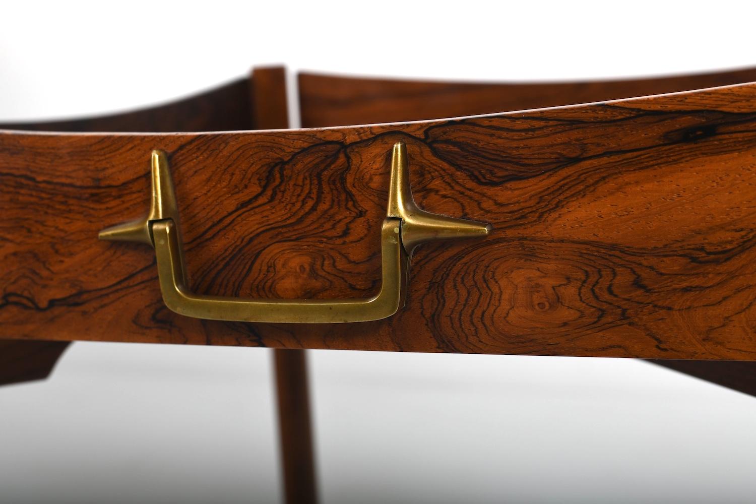 20th Century Folding Tray Table by Mogens Lysell Denmark 1960s For Sale