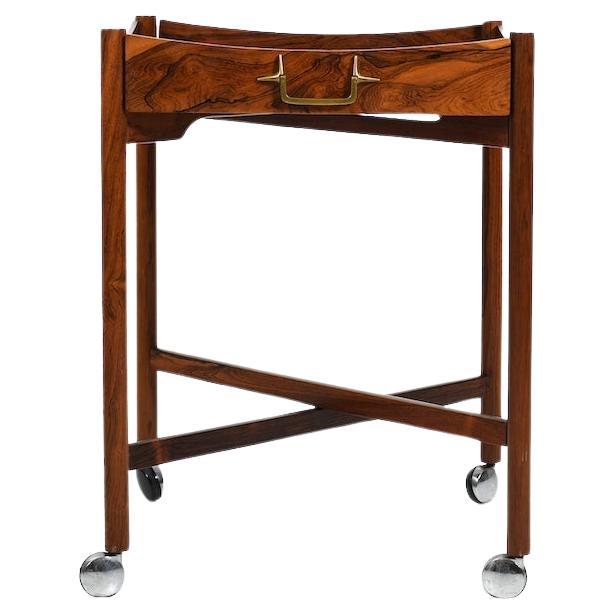 Folding Tray Table by Mogens Lysell Denmark 1960s For Sale