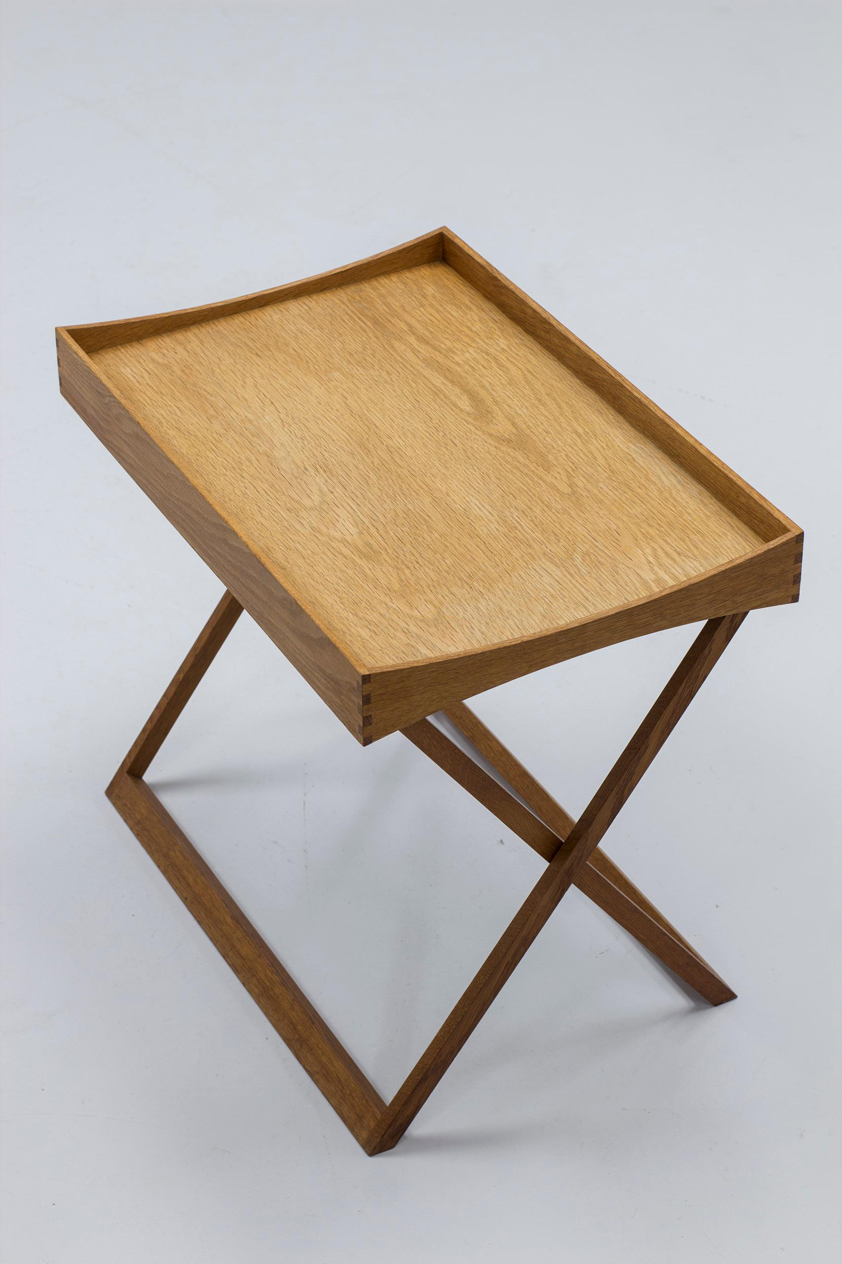 Folding tray table in oak and formica by Torsten Johansson. Denmark, Bo-Ex 4
