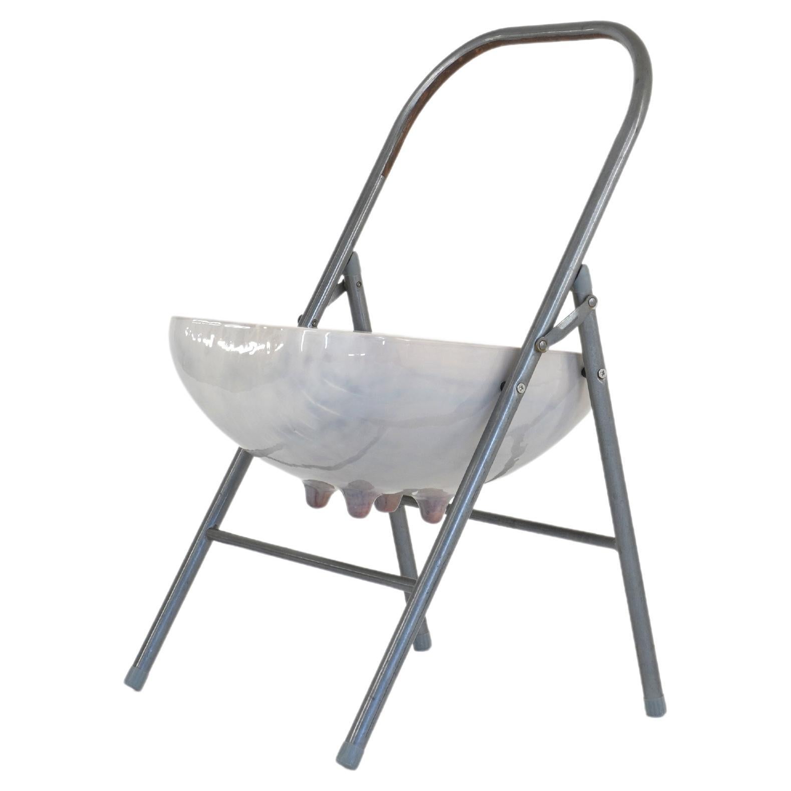 Folding Udder Chair by Henry D'ath For Sale