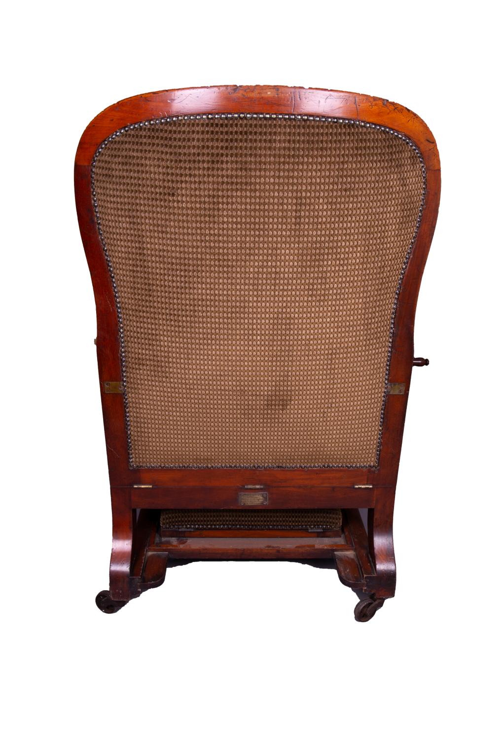 18th Century Campaign Chair Alderman Mahogany  - circa 1850 For Sale