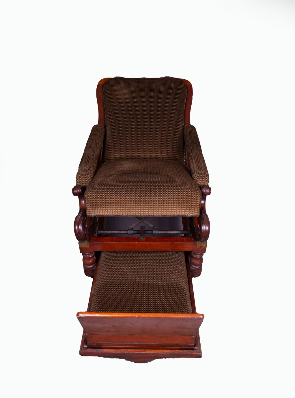 Campaign Chair Alderman Mahogany  - circa 1850 For Sale 1