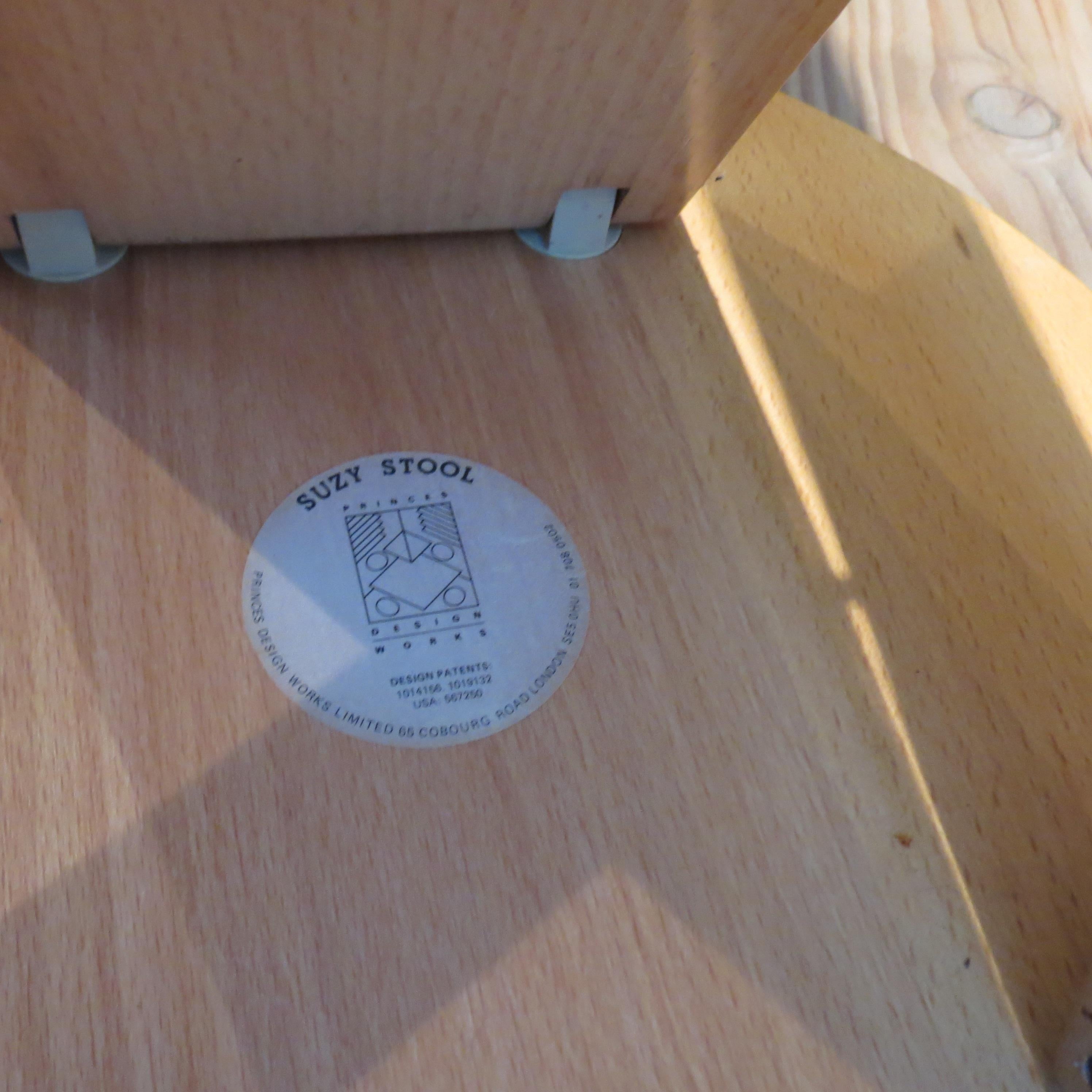 20th Century Pair of Folding Vintage Suzy Stools by Adrian Reed for Princes Design Works 1980