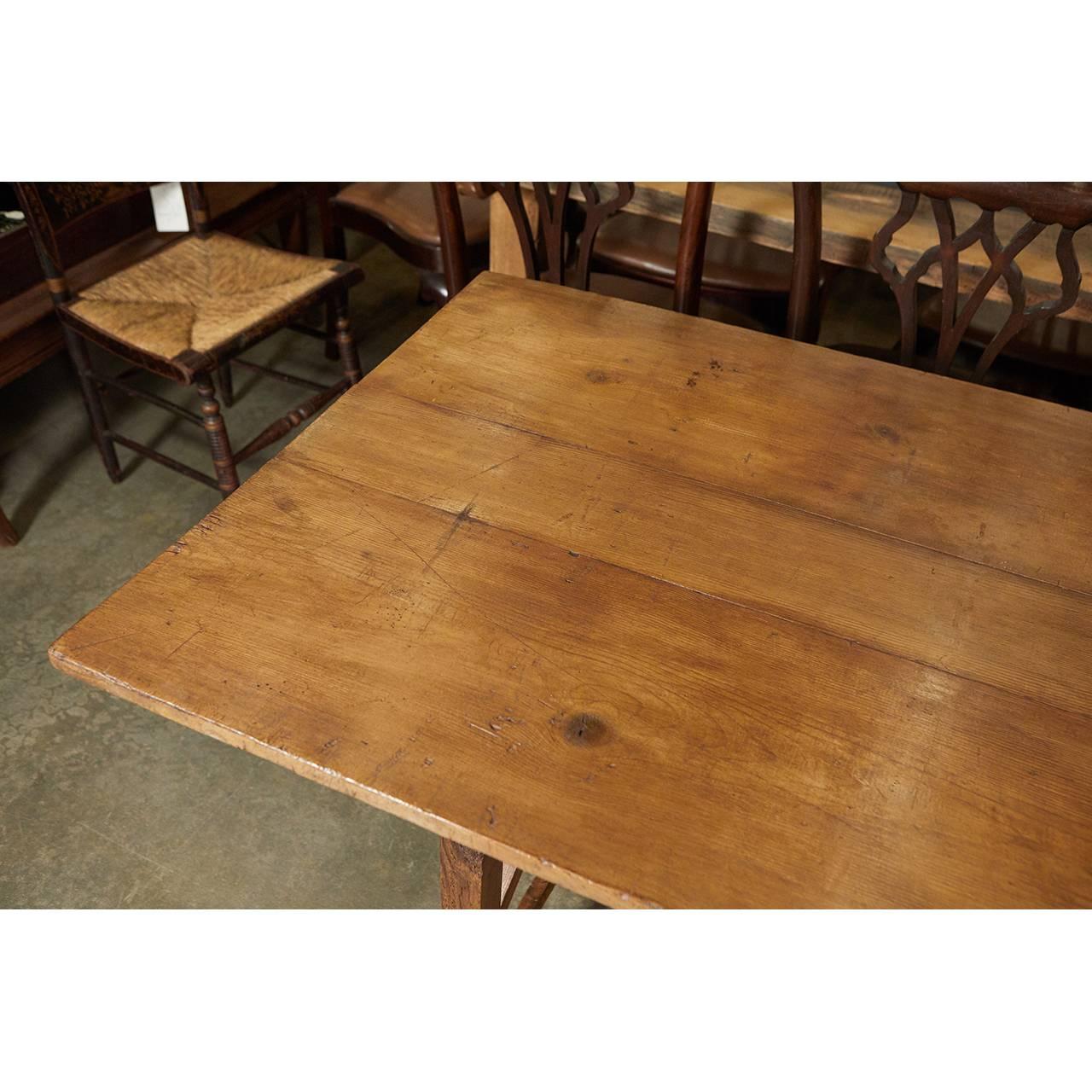 Folding Wallpaper Dining Table In Good Condition In Culver City, CA