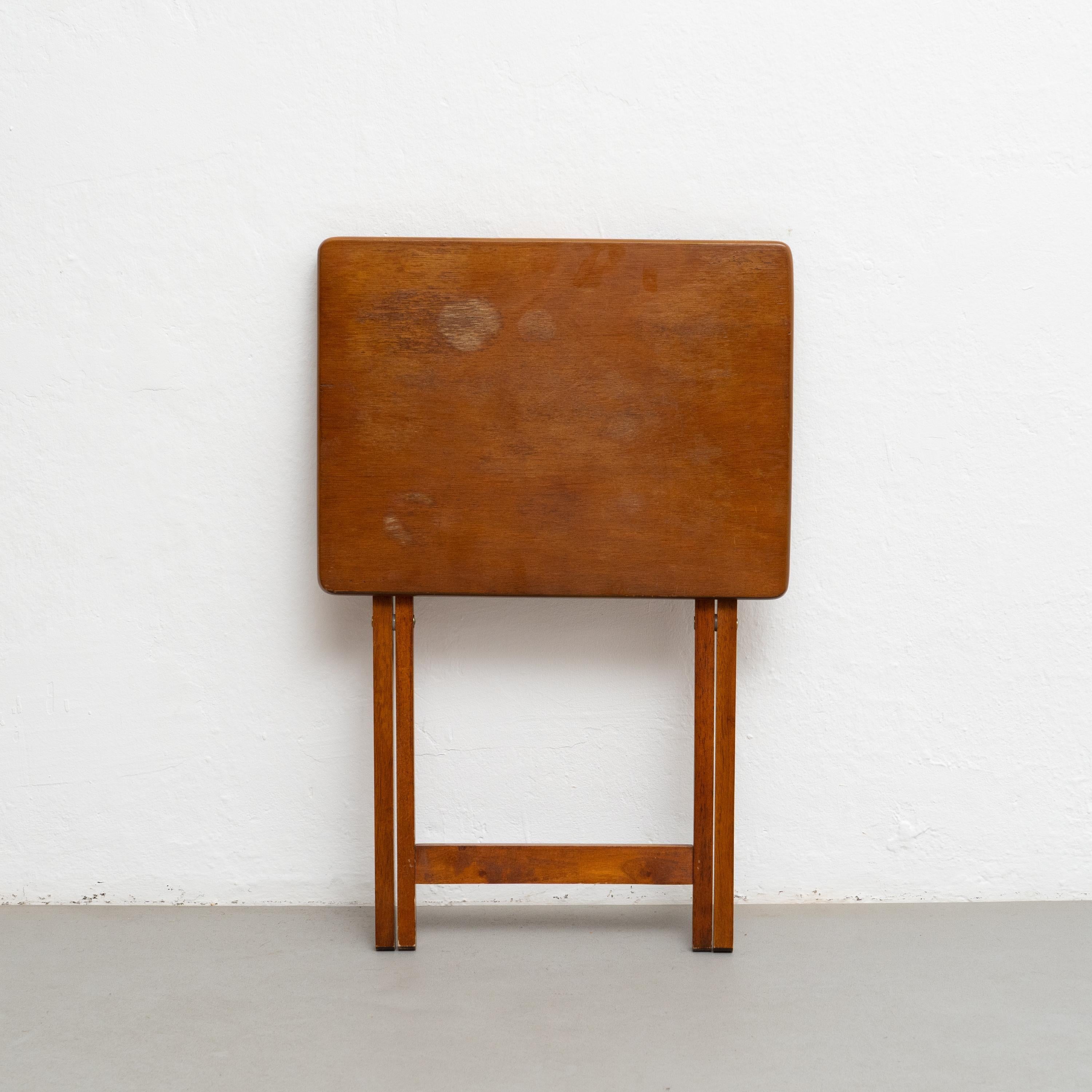 Table en bois Foldes, vers 1960 en vente 9