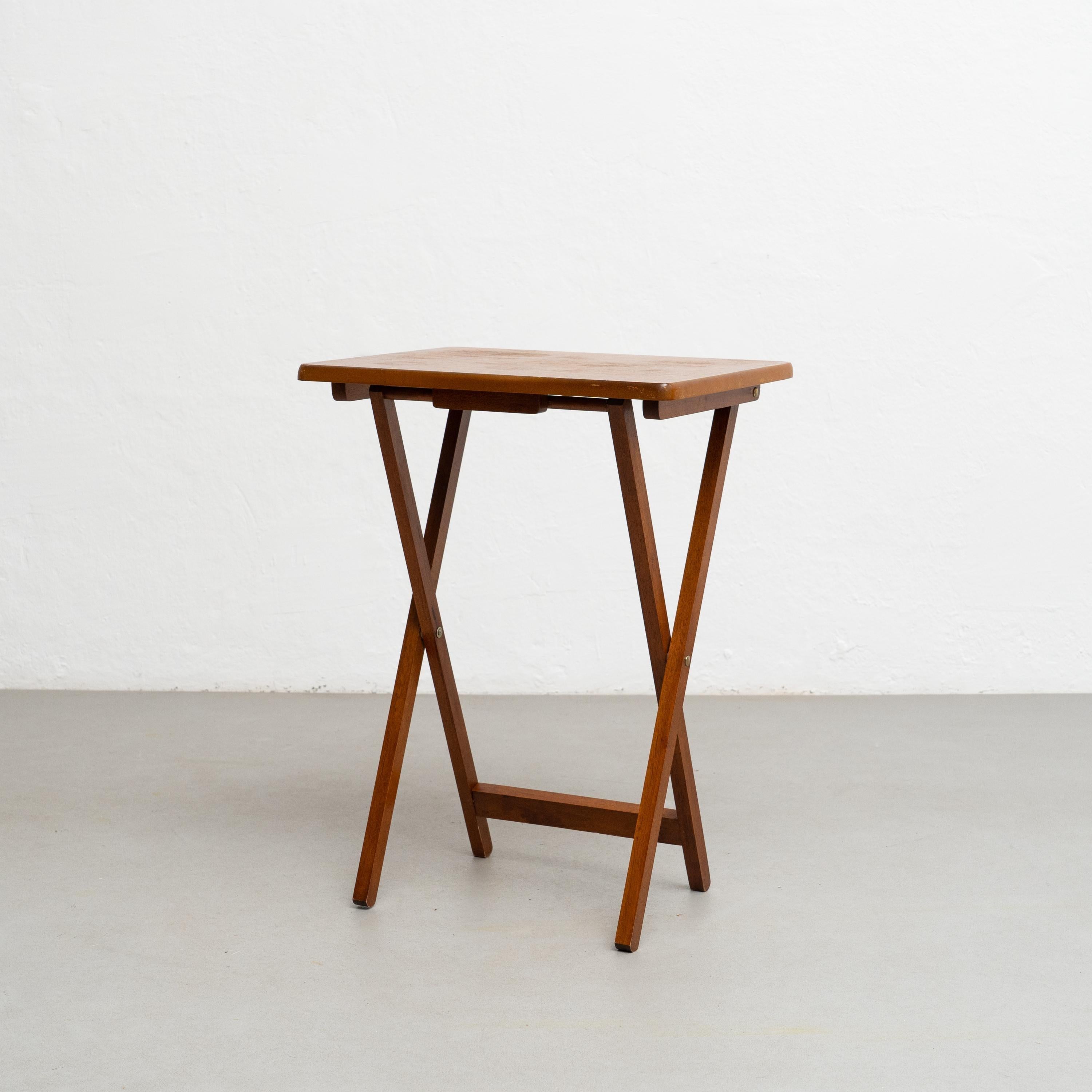 Espagnol Table en bois Foldes, vers 1960 en vente