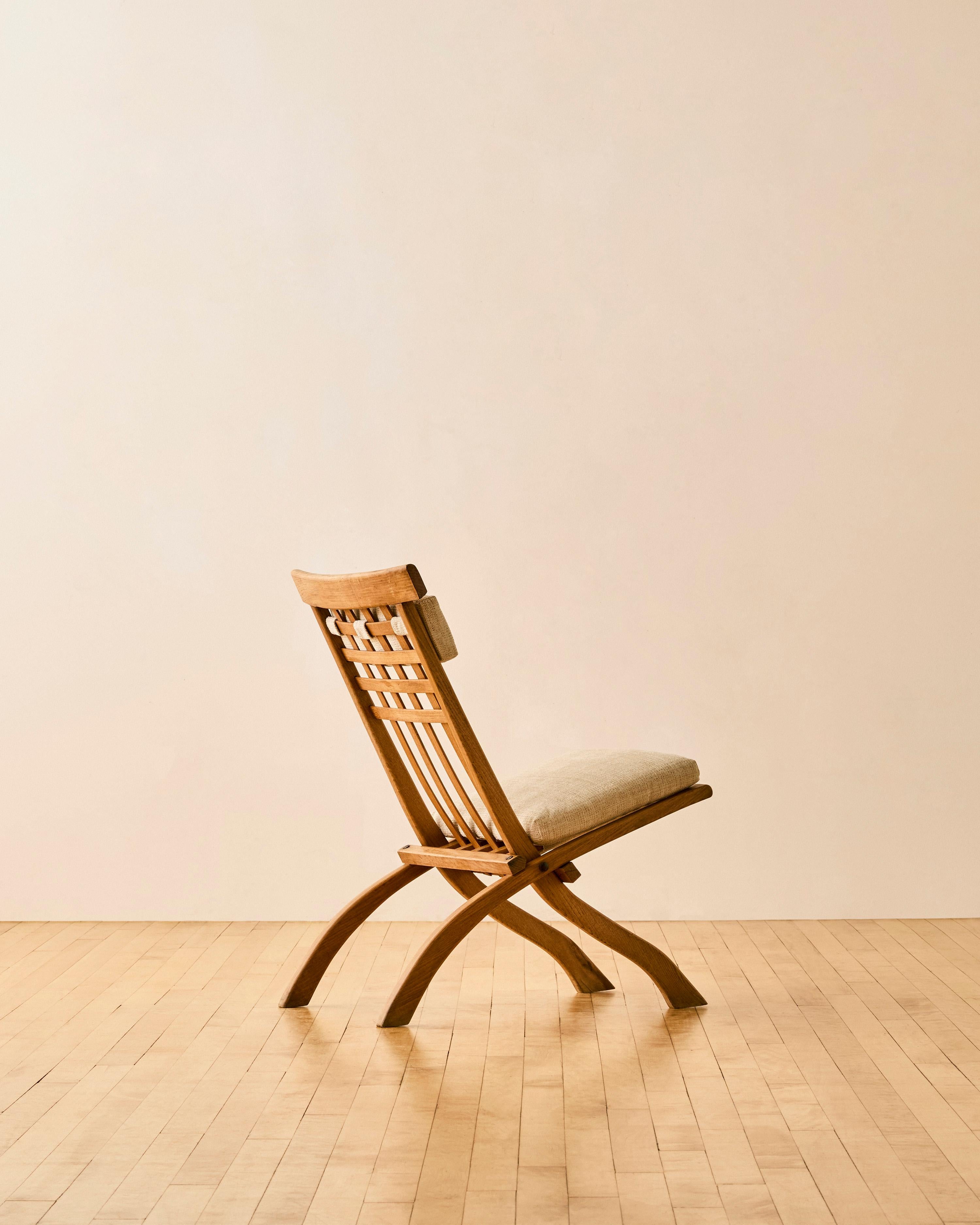Folding wooden chair by Robert Mallet Stevens & Pierre Dariel c. 1934. 