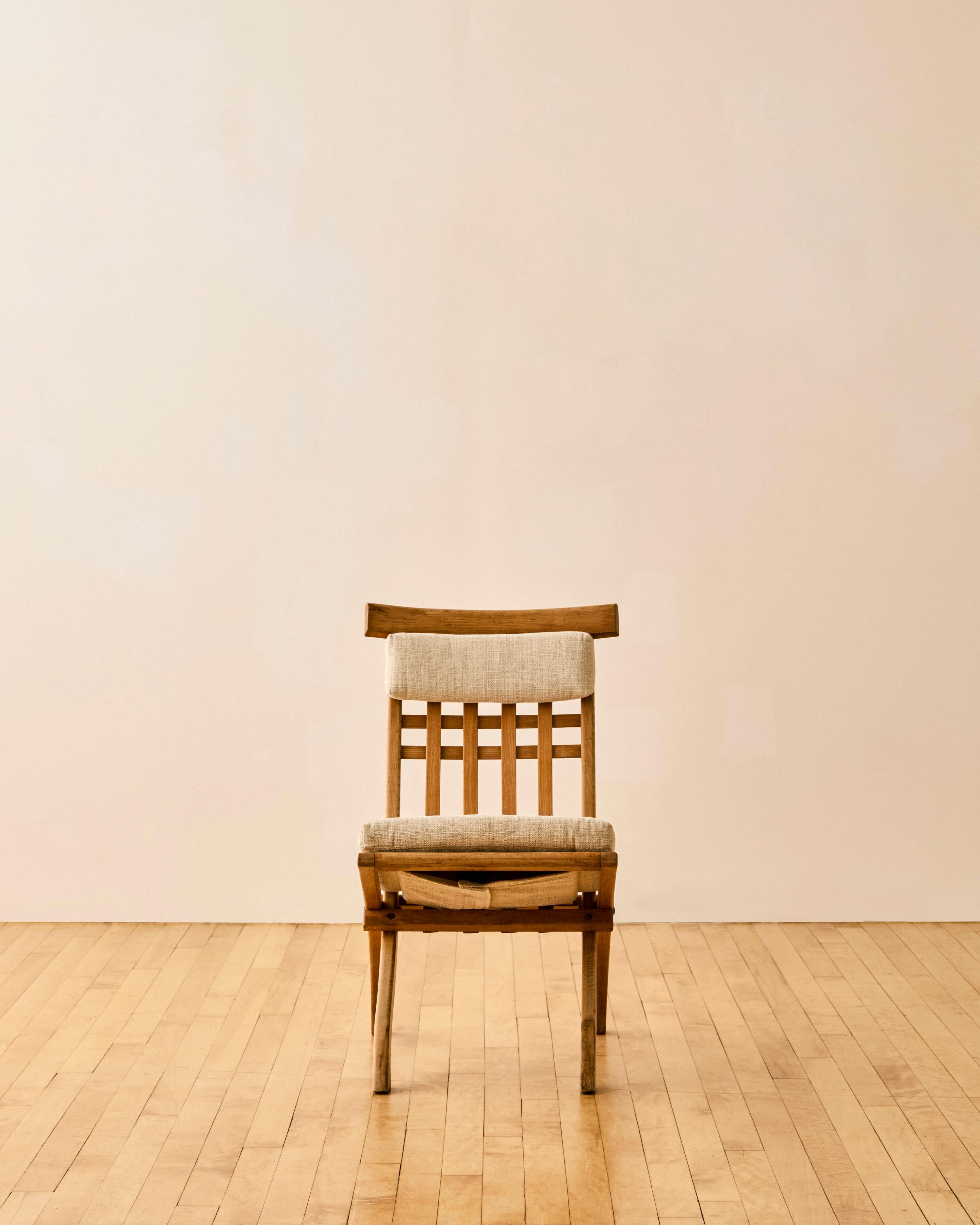Folding Wooden Chair by Robert Mallet Stevens & Pierre Dariel In Good Condition For Sale In Long Island City, NY