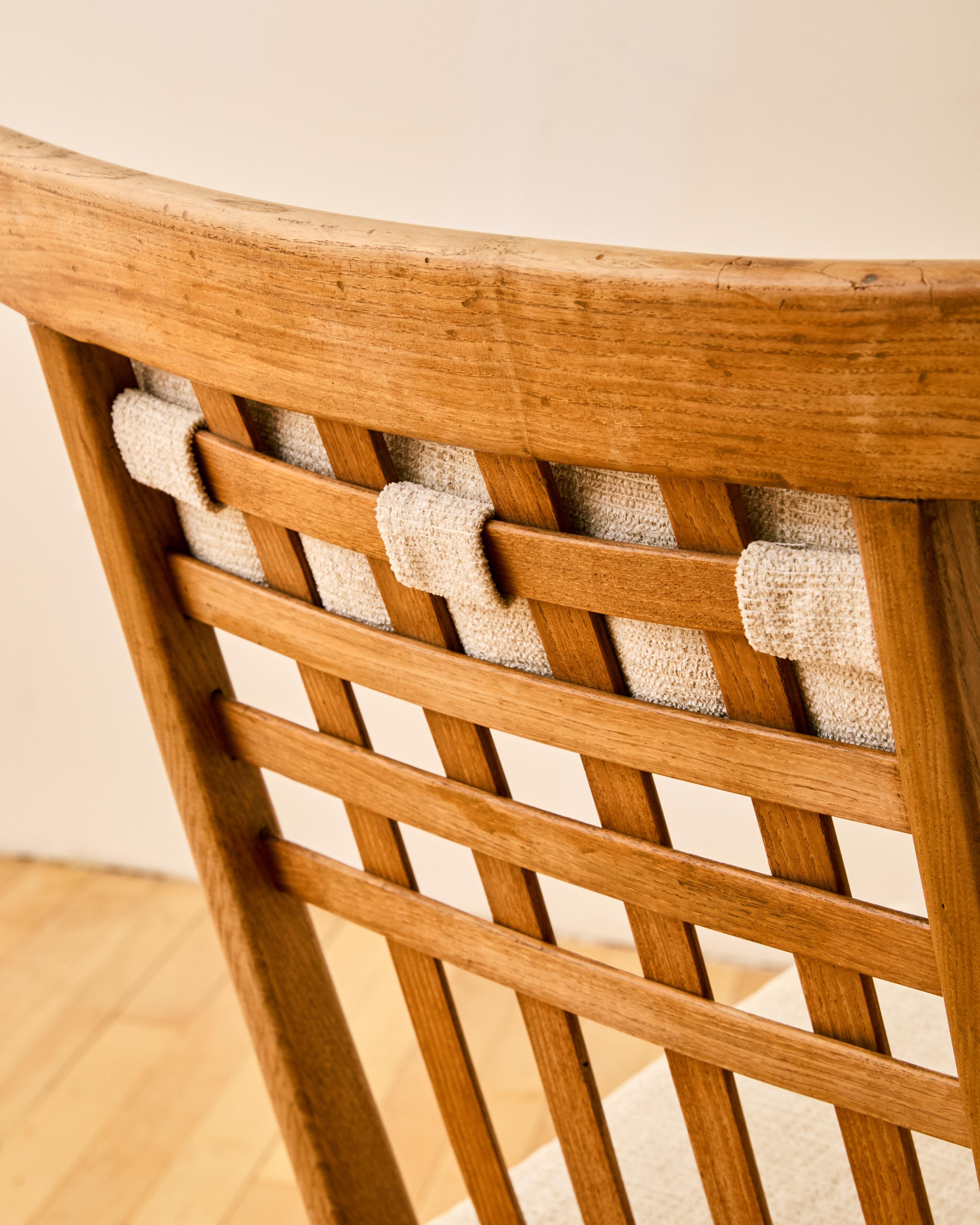 Mid-20th Century Folding Wooden Chair by Robert Mallet Stevens & Pierre Dariel For Sale