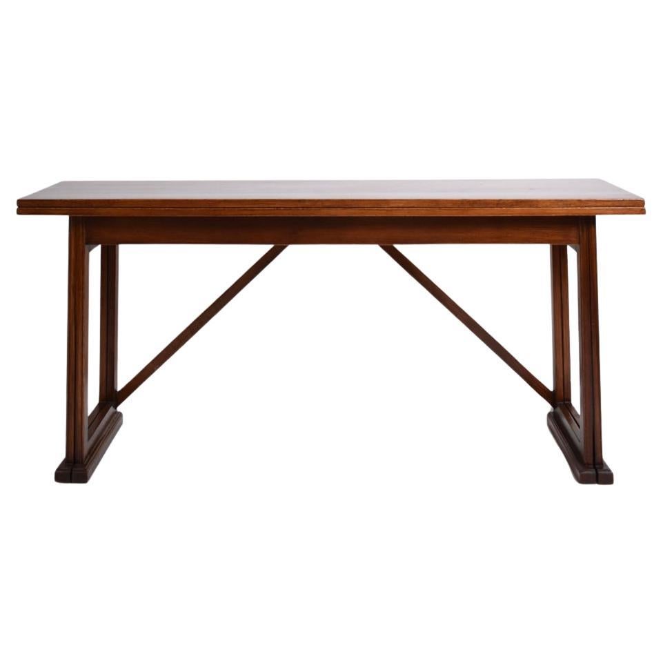 Folding wooden console, 1950s. For Sale