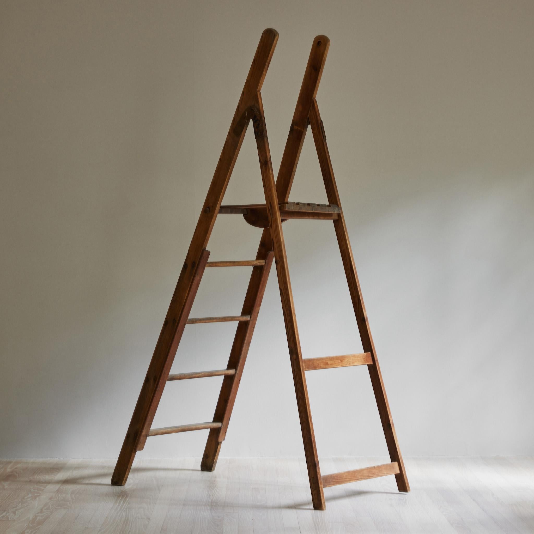 folding library ladder